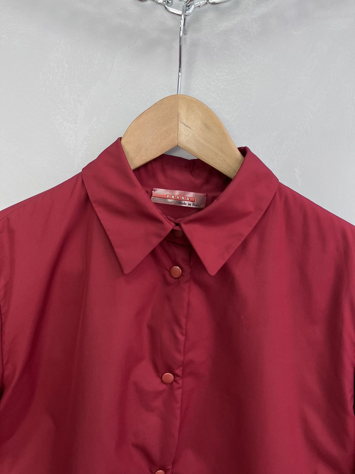 Prada × Vintage Prada Sport Nylon jacket shirt Vintage women's S Size Size S / US 4 / IT 40 - 2 Thumbnail