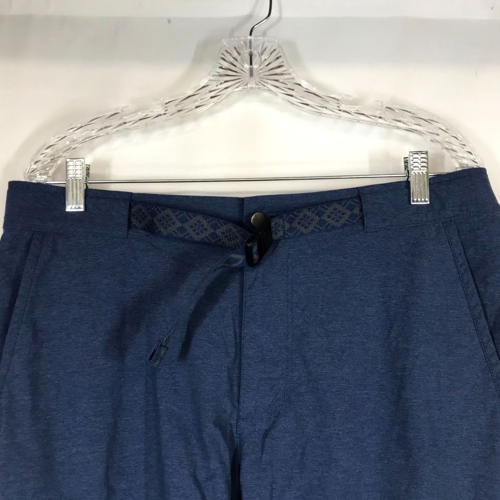 Vintage Columbia Womens 38 Blue Belted Cargo Shorts - Regular Size 26" / US 2 / IT 38 - 2 Thumbnail