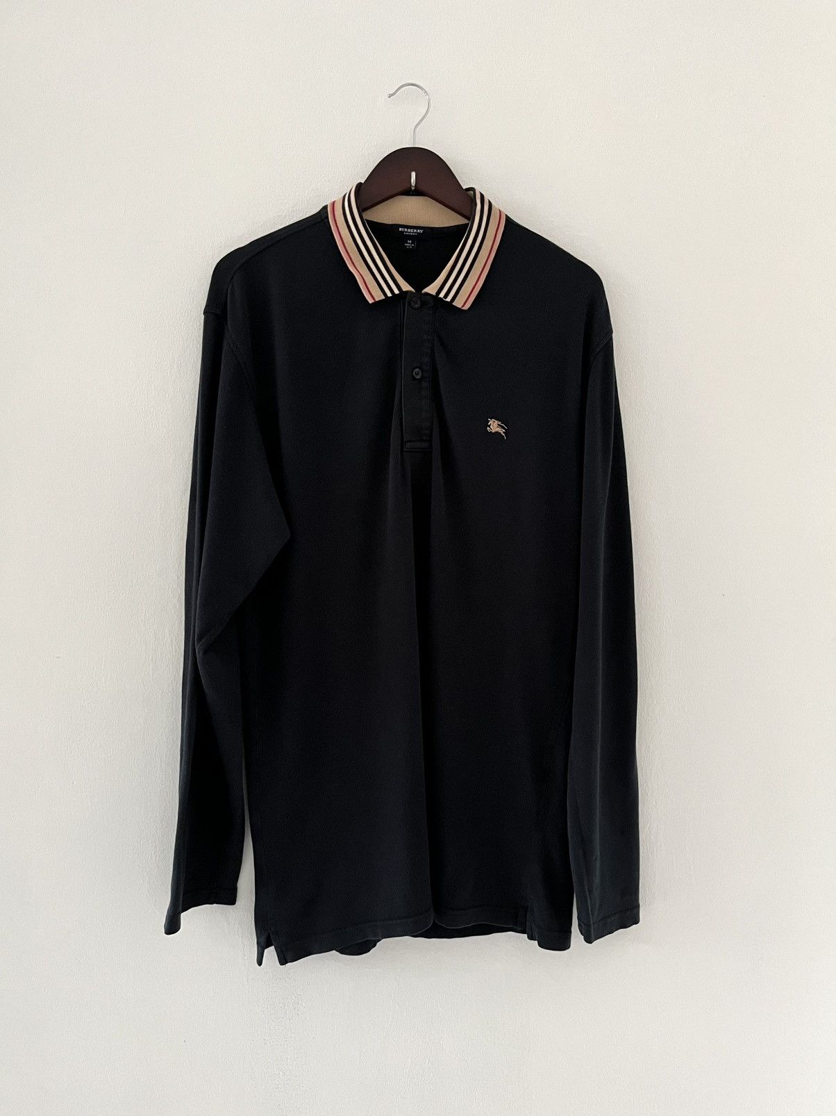 Burberry Vintage Burberry Polo Longsleeve Size US M / EU 48-50 / 2 - 1 Thumbnail