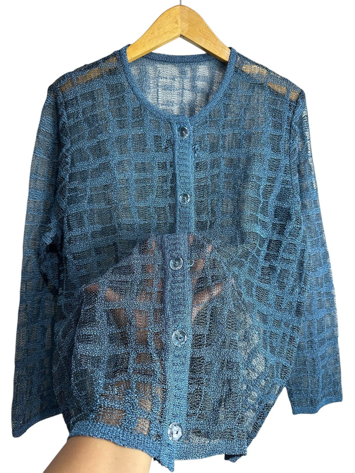 Issey Miyake Undefined MESH TRANSPARENT SHIRT ISSEY YOHJI STYLE Size US M / EU 48-50 / 2 - 1 Thumbnail