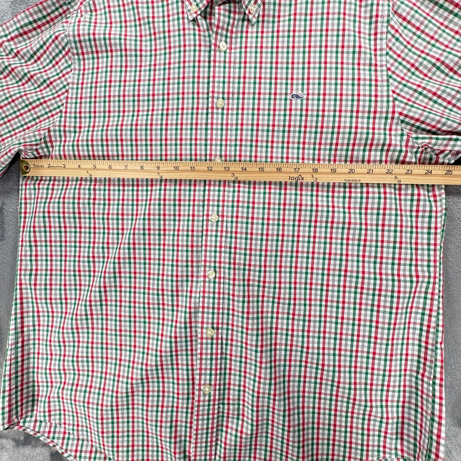 Vineyard Vines Vineyard Vines Christmas Colors Slim Fit Whale Shirt Button Size US XL / EU 56 / 4 - 5 Thumbnail