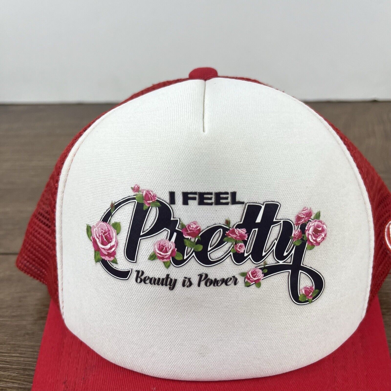 Other I Feel Pretty Hat Beauty is Power Snapback Hat White Adjusta Size ONE SIZE - 8 Thumbnail