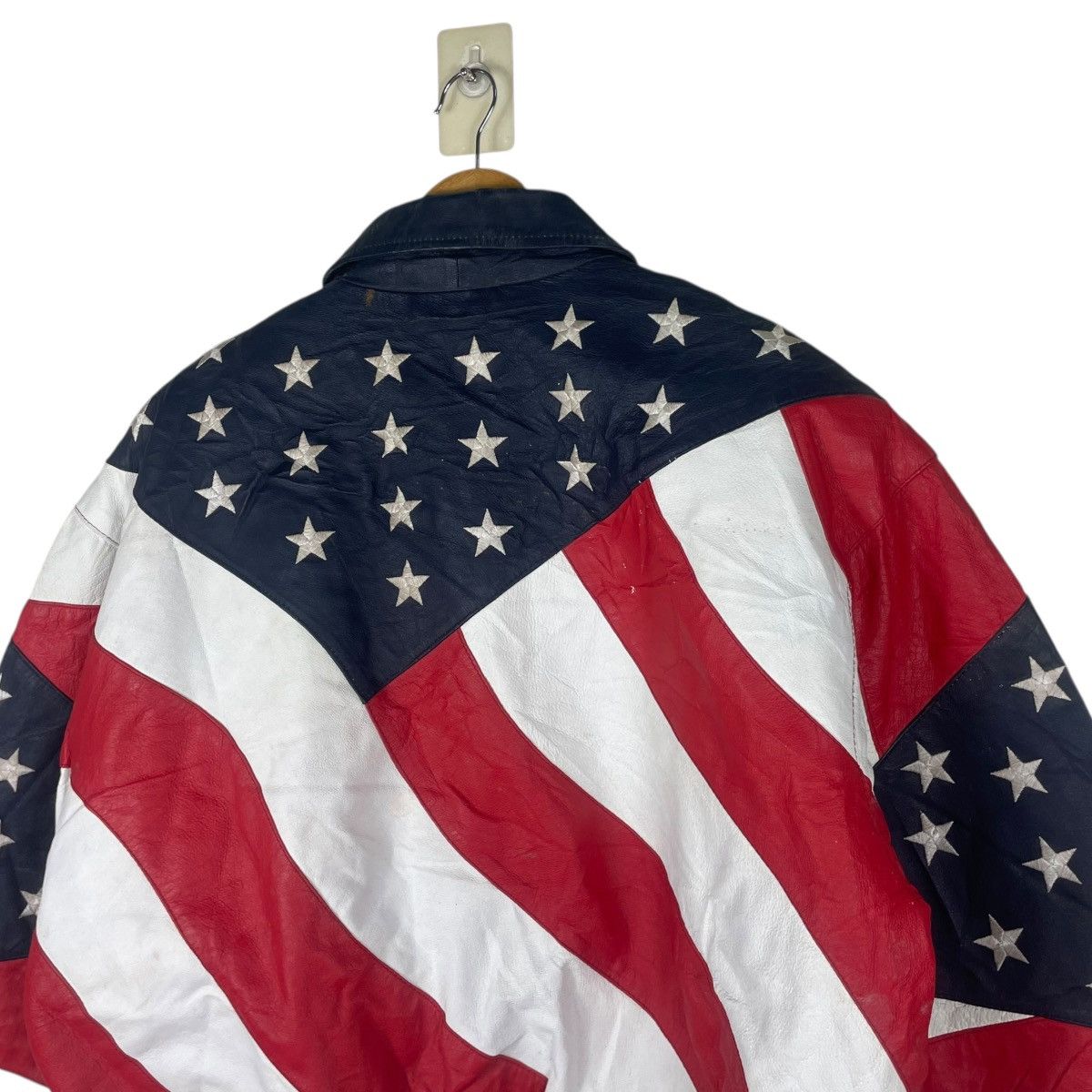 Michael Hoban 💥 MICHEAL HOBEN AMERICAN FLAG BOMBER JACKET Size US L / EU 52-54 / 3 - 6 Thumbnail