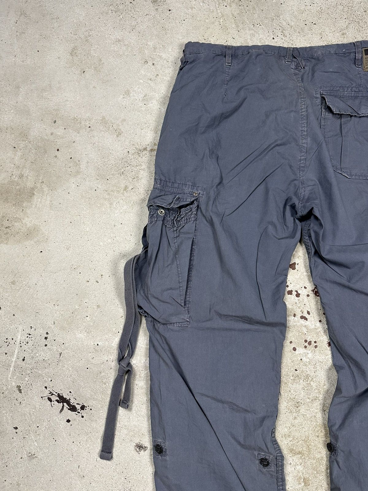 Japanese Brand × Vintage Vintage Y2K Grey Bondage Parachute Cargo Pants Size US 34 / EU 50 - 11 Thumbnail