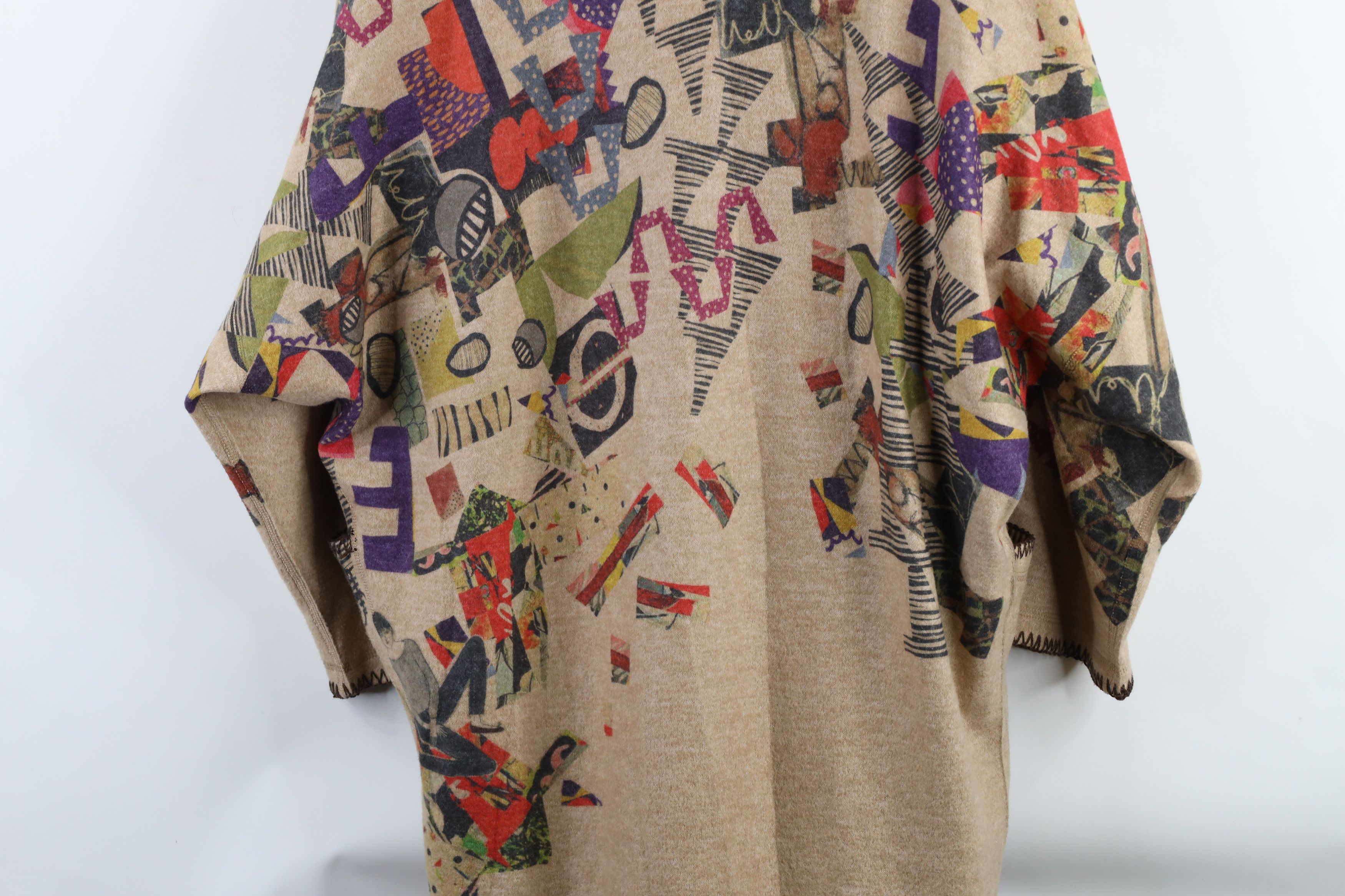 Vintage Vintage Inoah Lagenlook Knit Abstract Art Sweater USA Size ONE SIZE - 15 Thumbnail