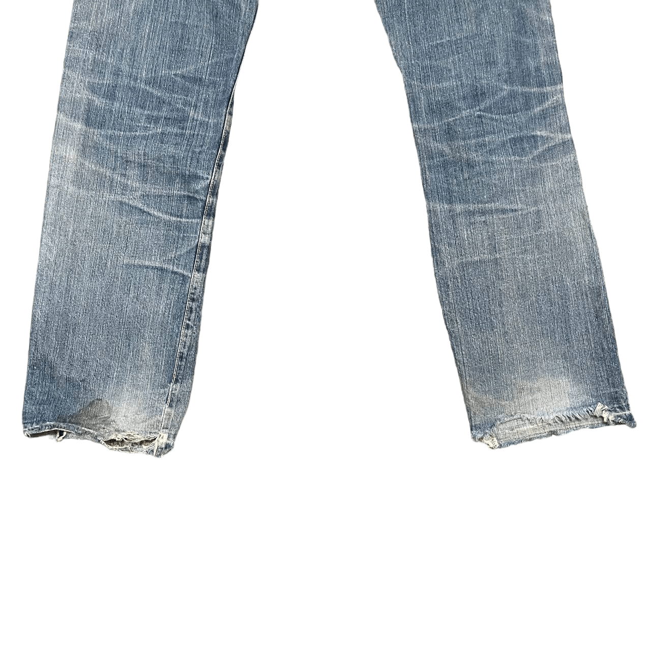 Japanese Brand Vintage La Guardia Selvedge Denim Thrashed Jeans Single ® Size US 30 / EU 46 - 14 Thumbnail
