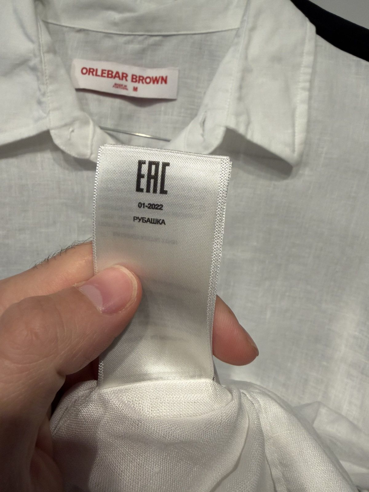 Orlebar Brown Orlebar Brown White Linen Shirt Size US M / EU 48-50 / 2 - 7 Thumbnail