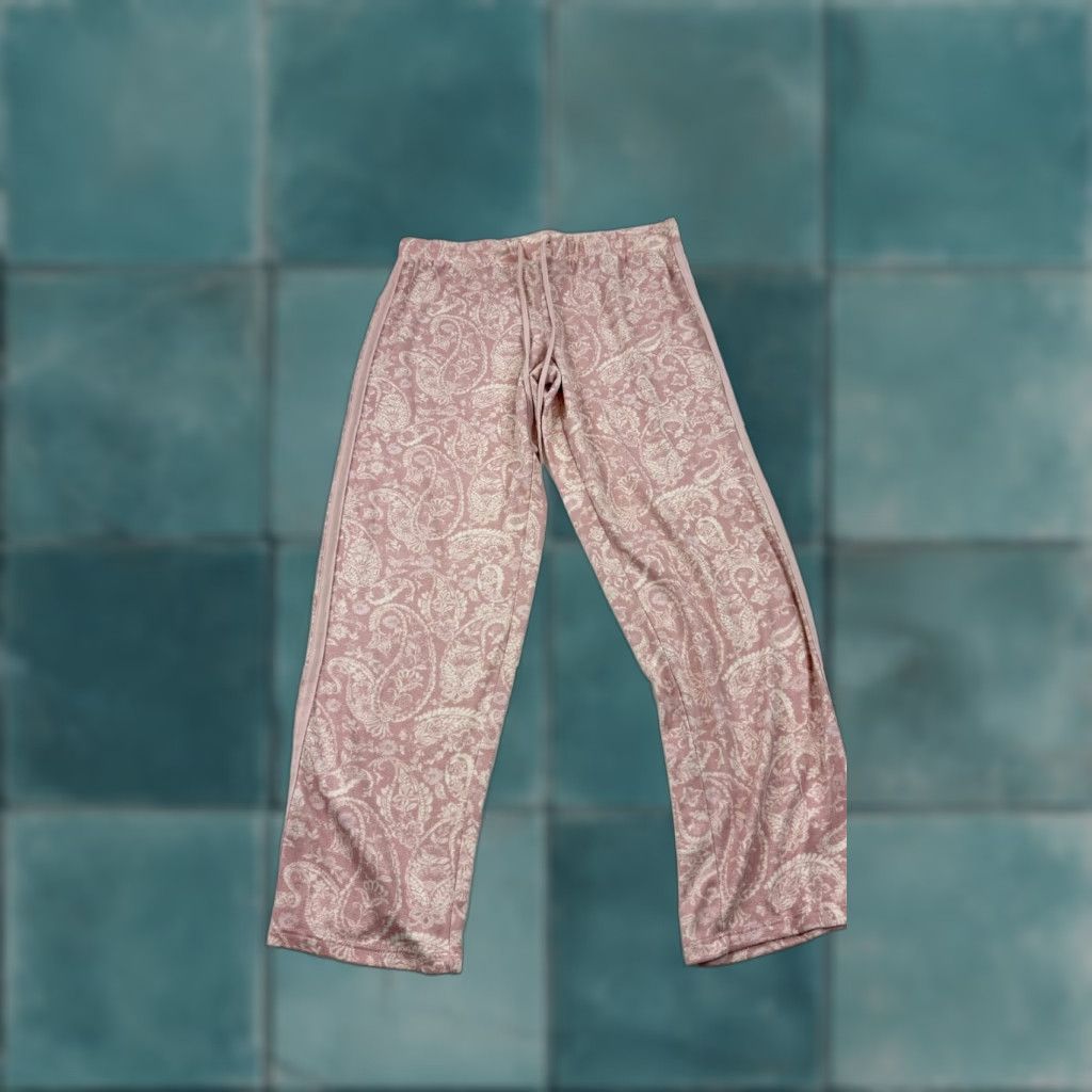 Lucky Brand Lucky Brand Pants Womens Small Pink Paisley Knit Lounge Drawstring Pink Pants Womens Small Lounge Size 28" / US 6 / IT 42 - 1 Thumbnail