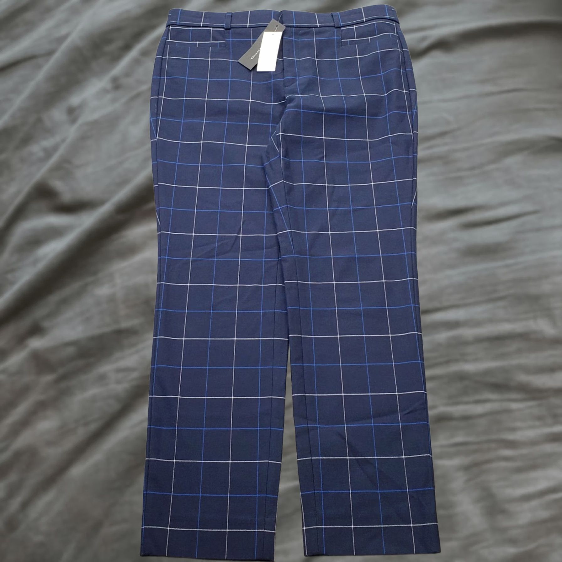 Banana Republic Banana Republic Sloan Dress Pants Womens Size 10 Multi Plaid Slim Tapered Workwear Size 32" / US 10 / IT 46 - 1 Thumbnail