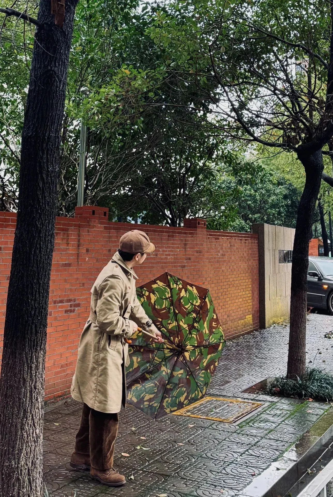 Freewheelers stylish desert yellow trench coat for spring. Size US M / EU 48-50 / 2 - 2 Thumbnail