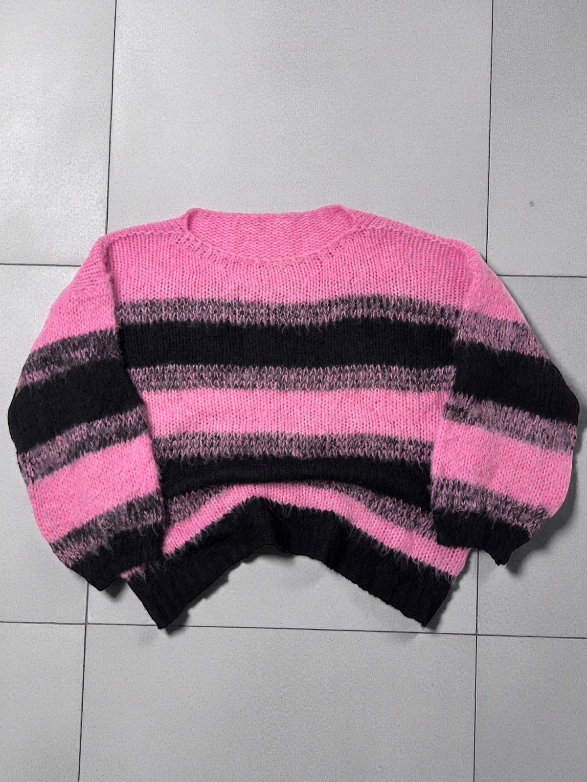 Vintage Vintage avant garde pink sweater knit mesh marni vibe 00s Size US M / EU 48-50 / 2 - 1 Thumbnail