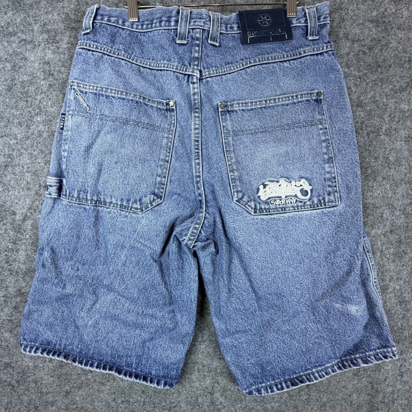 Southpole Vintage Y2K SouthPole Baggy Jean Shorts 36 Skater Streetwear Size US 36 / EU 52 - 1 Thumbnail