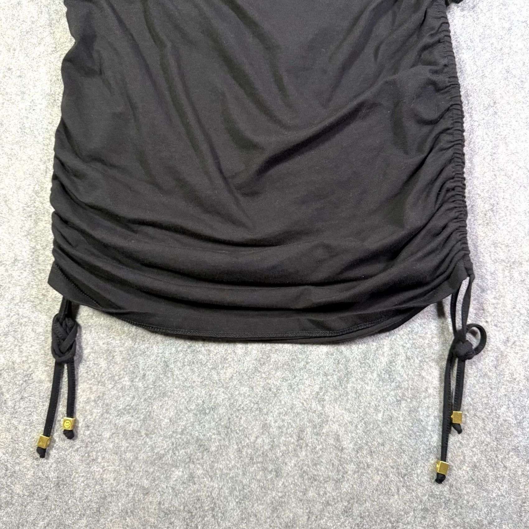 Michael Kors Michael Kors Bodycon Dress Women's Sz XS Black Stretch Adjustable Ruched Size XS / US 0-2 / IT 36-38 - 2 Thumbnail