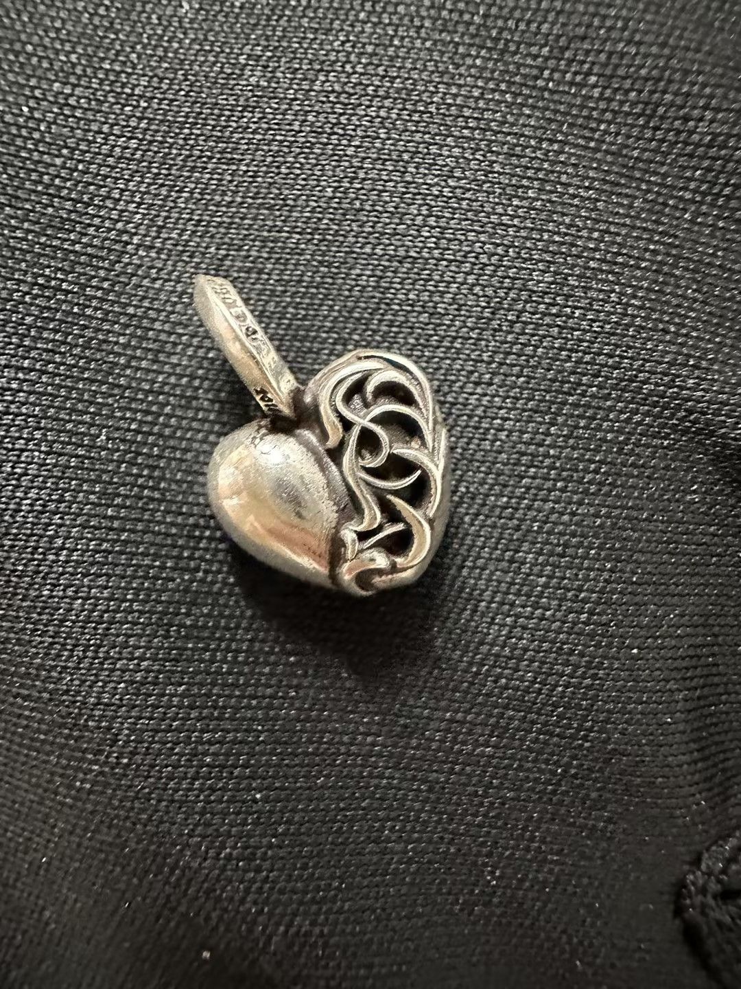 Chrome Hearts Chrome Hearts Silver Vine Heart Charm Pendant Size ONE SIZE - 7 Thumbnail