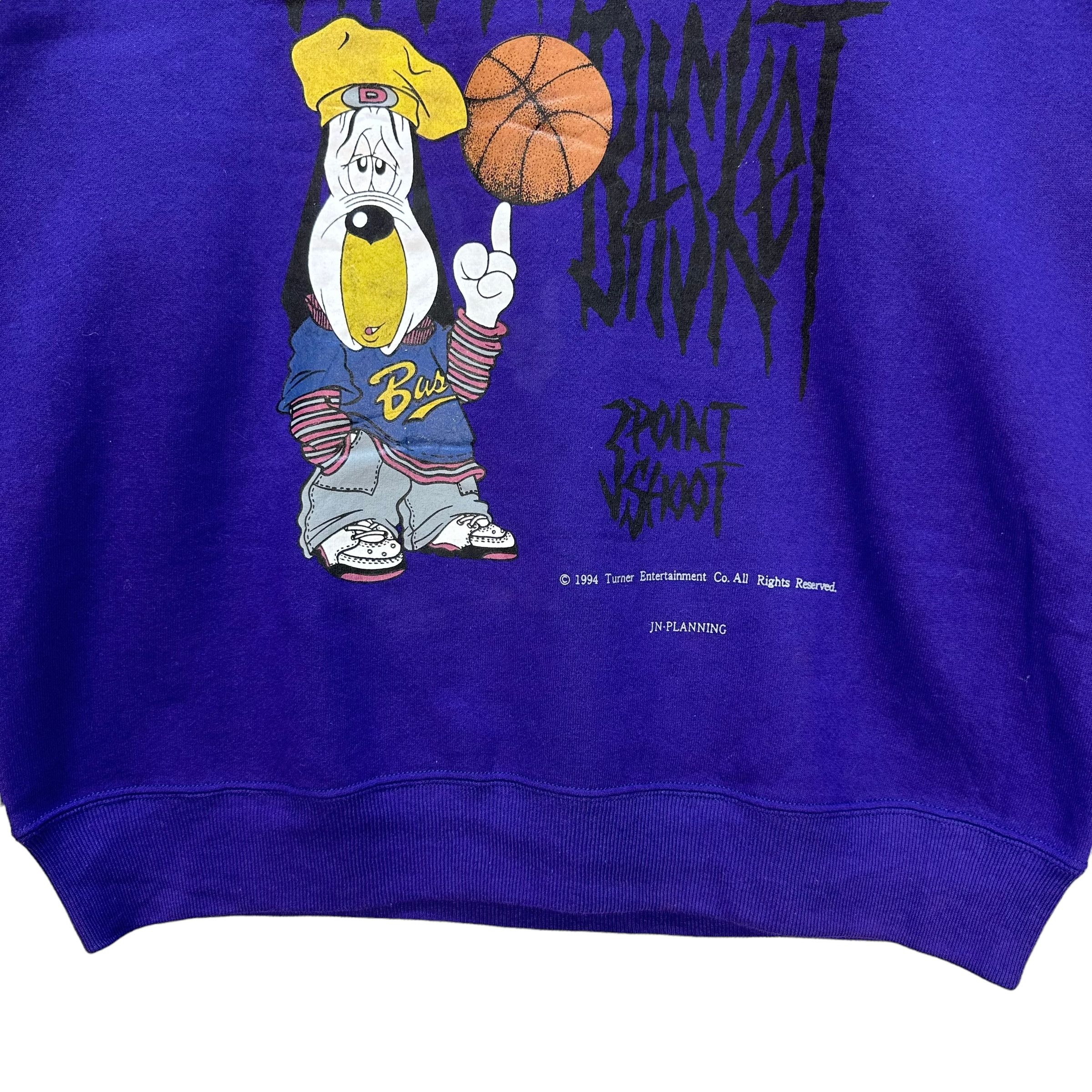Cartoon Network 94's DROOPY STREET BASKET GRAPHIC SWEATSHIRTS #8907-037 Size US L / EU 52-54 / 3 - 5 Thumbnail