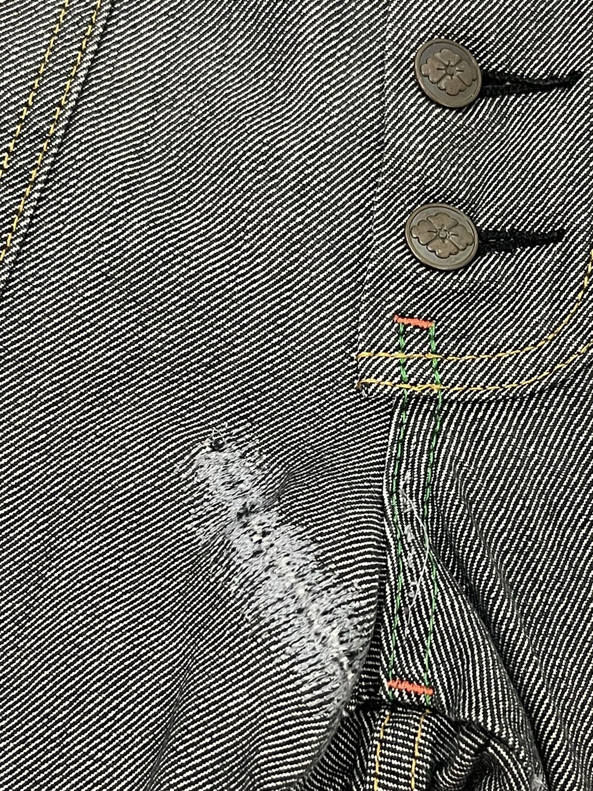Evisu Cropped Jeans Y2K Evisu Genes Osaka Regular Fit 8🟦5 Size US 35 - 20 Thumbnail