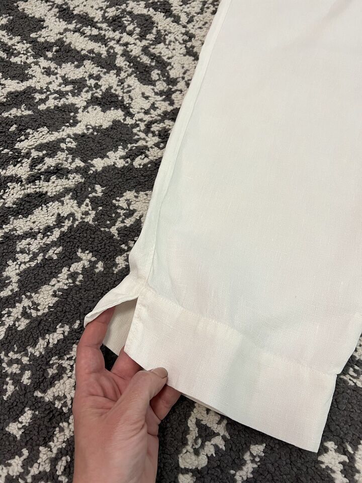 OSKA Oska Pants Linen White Size 4 Size 32" / US 10 / IT 46 - 3 Thumbnail