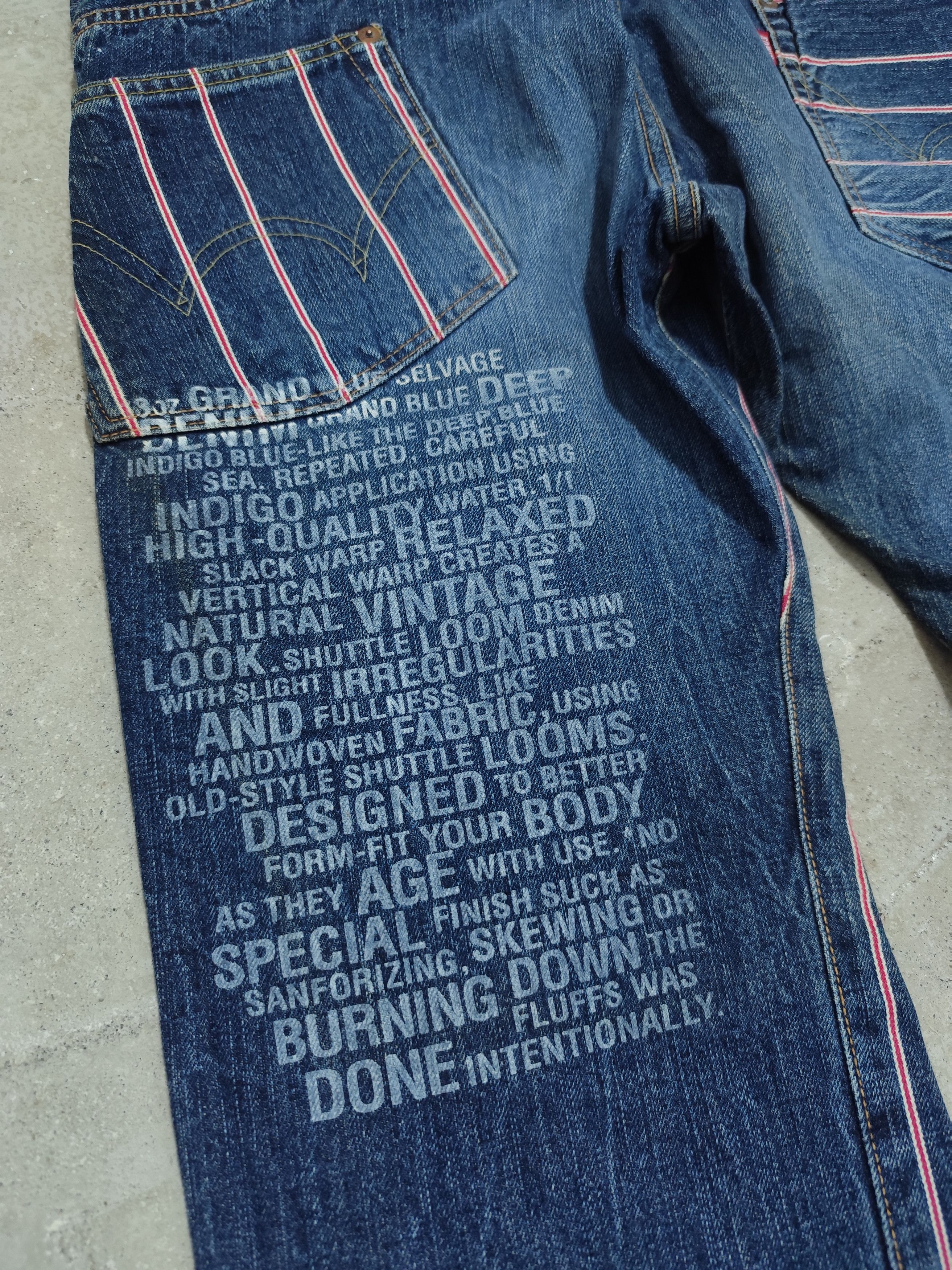 Edwin Vintage Edwin 13oz selvage if six was nine style distressed Size US 29 - 5 Thumbnail