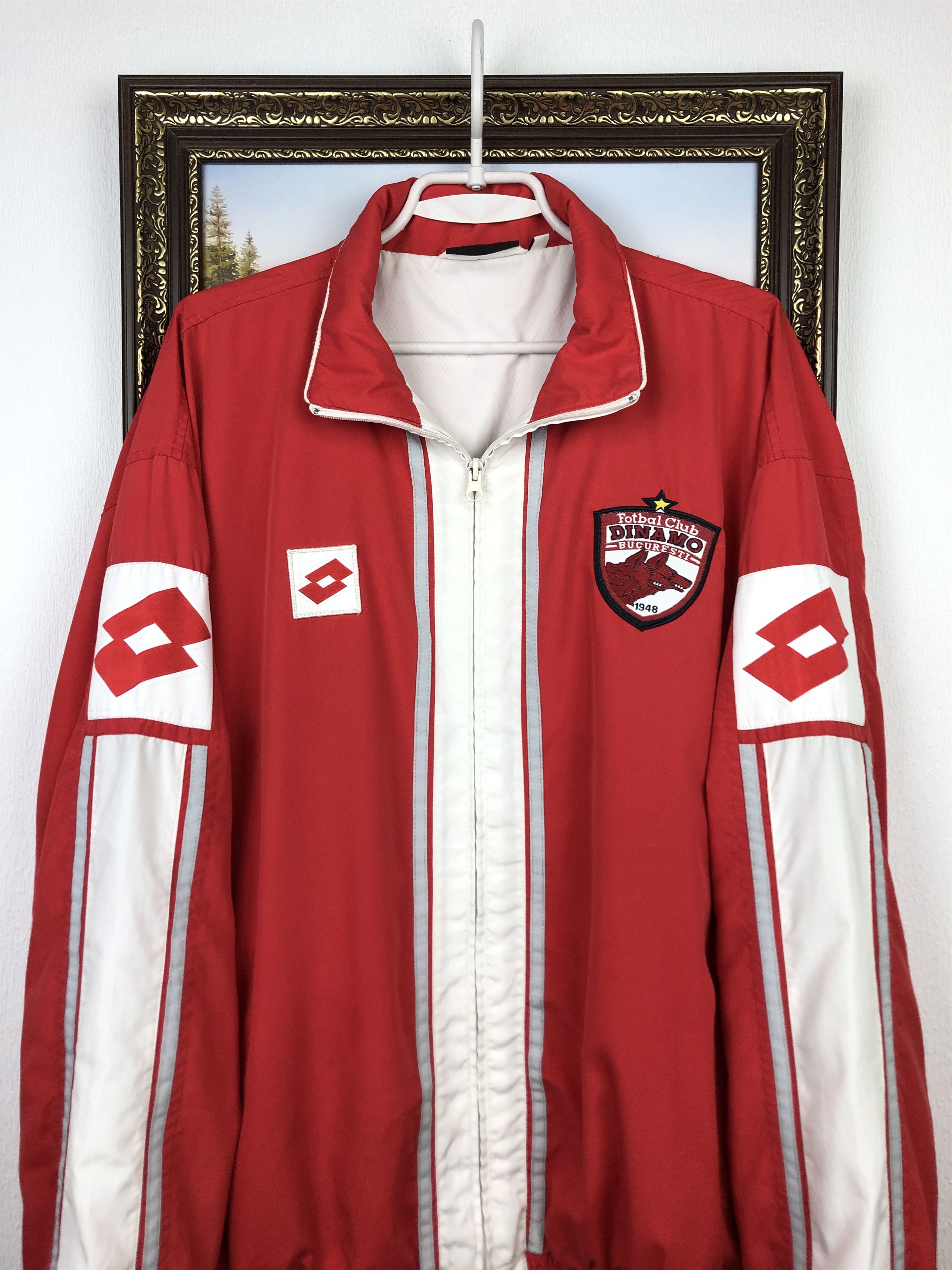 Lotto Sport Vintage Dynamo Bucharest Bucuresti Football Jacket Soccer Size US XL / EU 56 / 4 - 2 Thumbnail