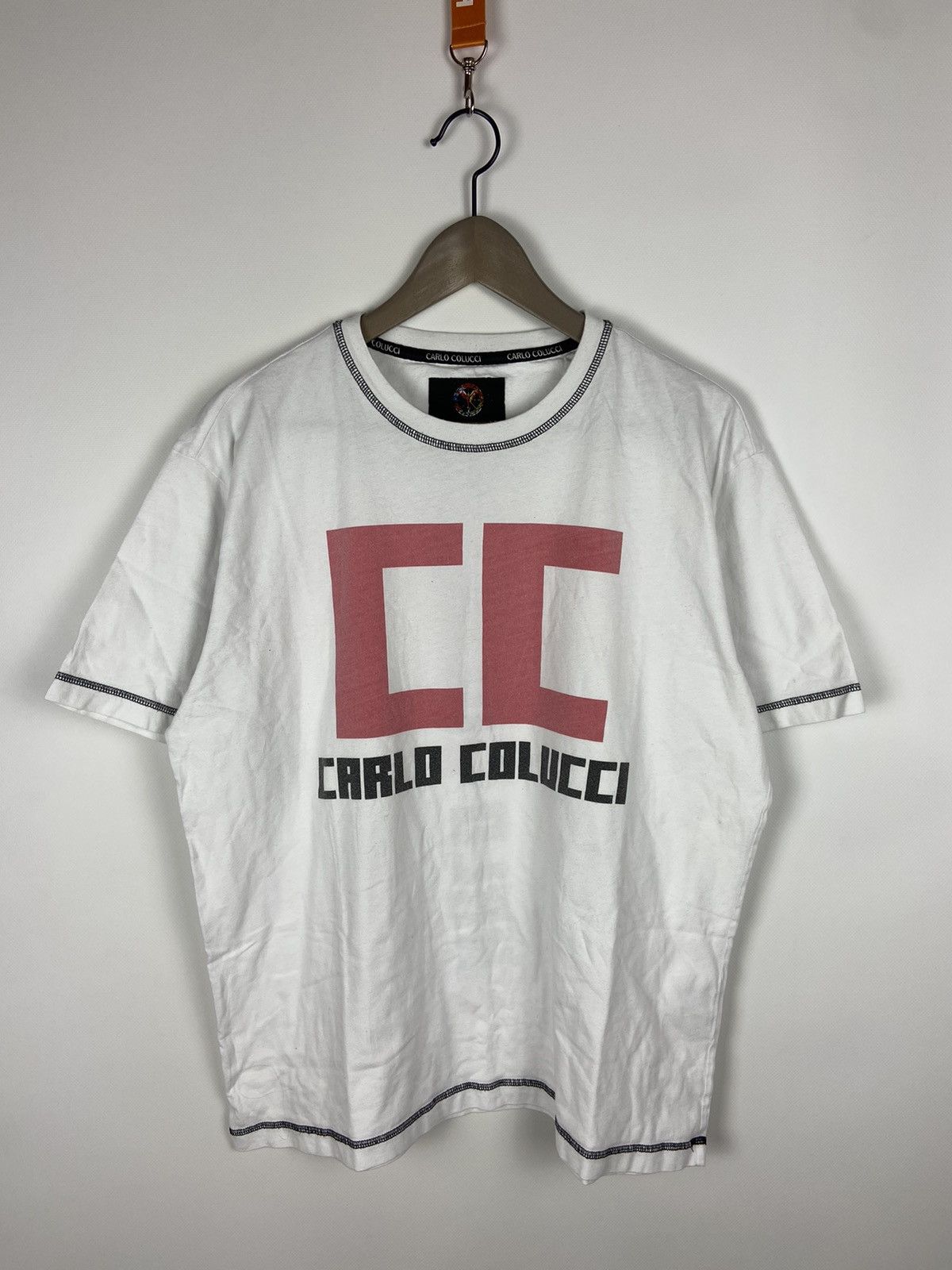 Carlo Colucci × Designer Carlo Colucci T-Shirt Big Logo Print Short Sleeve Men’s Size US M / EU 48-50 / 2 - 1 Thumbnail
