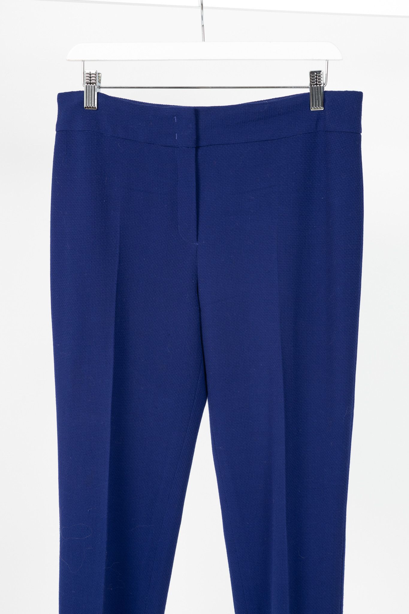 Escada Escada Tina Ink Wool-Pique Tapered Trousers Size 31" - 3 Thumbnail