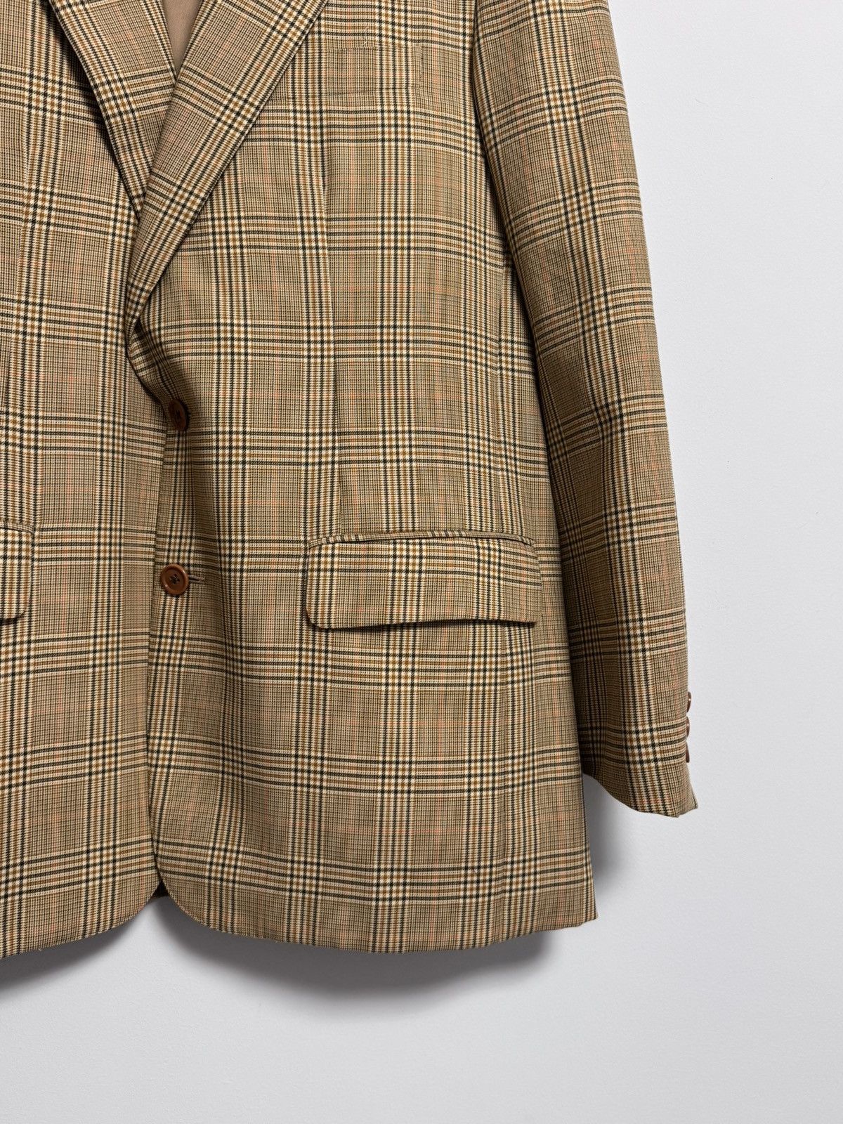 Belvest Belvest Wool Blazer Sport Coat Houndstooth Size XL Size 42R - 2 Thumbnail