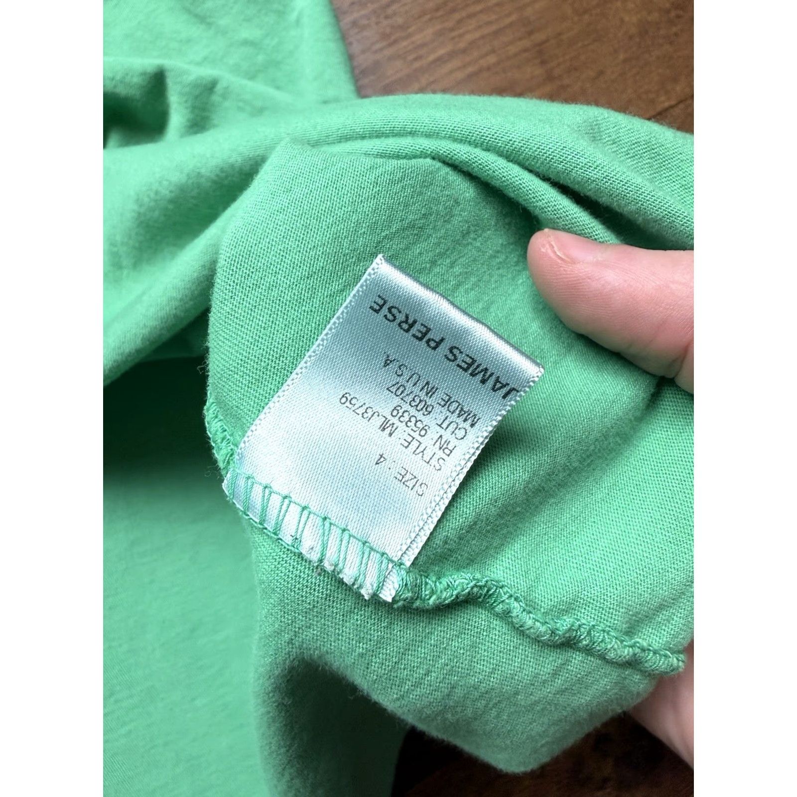 James Perse James Perse Short Sleeve Crew Neck Pullover T Shirt Lime Green Mens Size XL Size US XL / EU 56 / 4 - 5 Thumbnail