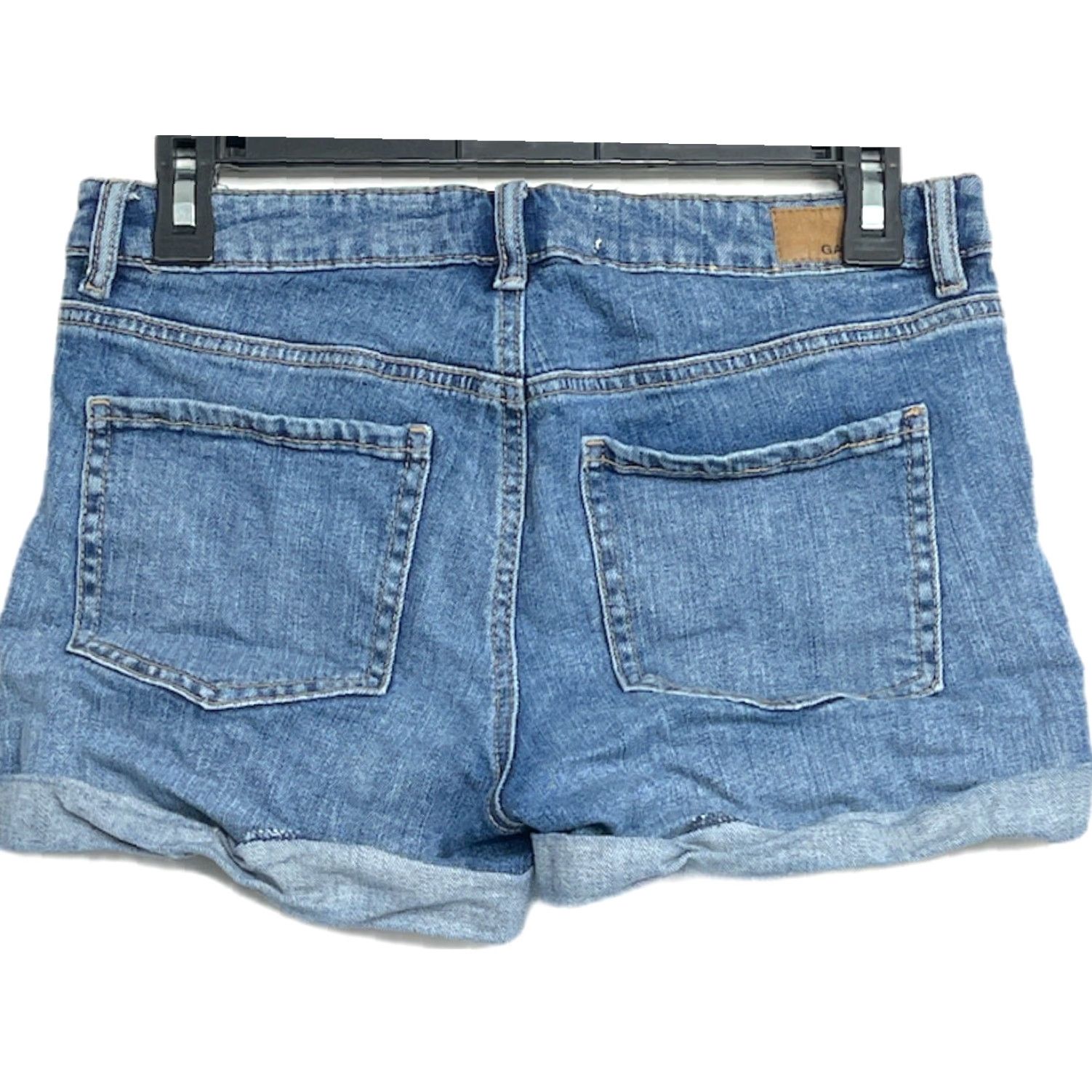 Garage Garage Jeans Shorts Women Juniors Size 3 Blue Denim Cotton Blend Beach Casual Pockets Belt Loops 5-Pocket Design Jorts Regular Inseam 2in Size 27" / US 4 / IT 40 - 2 Thumbnail