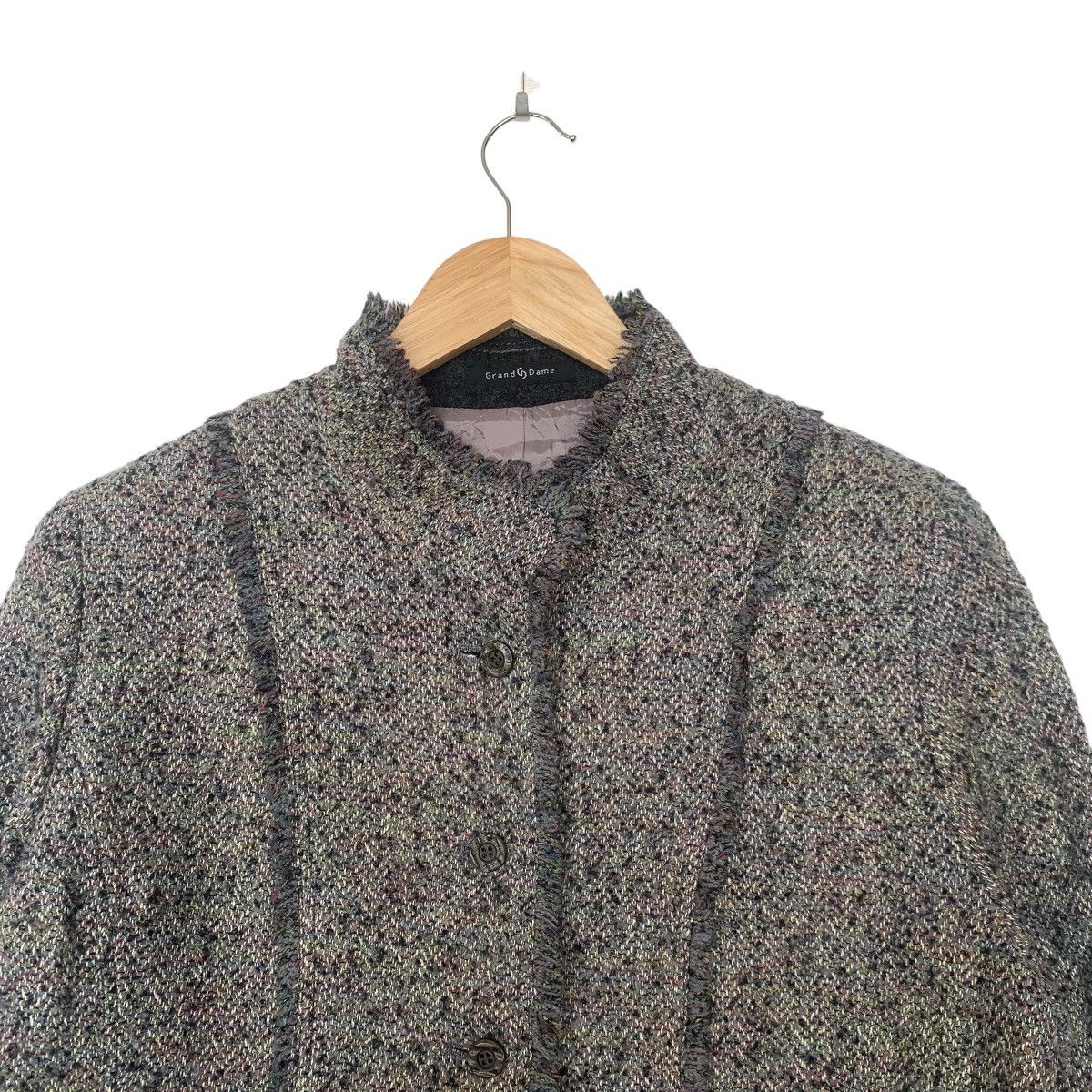 Vintage GRAND DAME Made In JAPAN Wool Button Coats Jacket Size US M / EU 48-50 / 2 - 2 Thumbnail