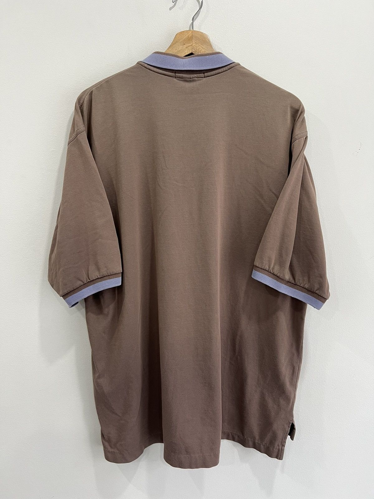 Vintage Nike Golf Polo Shirt Brown swoosh check fit