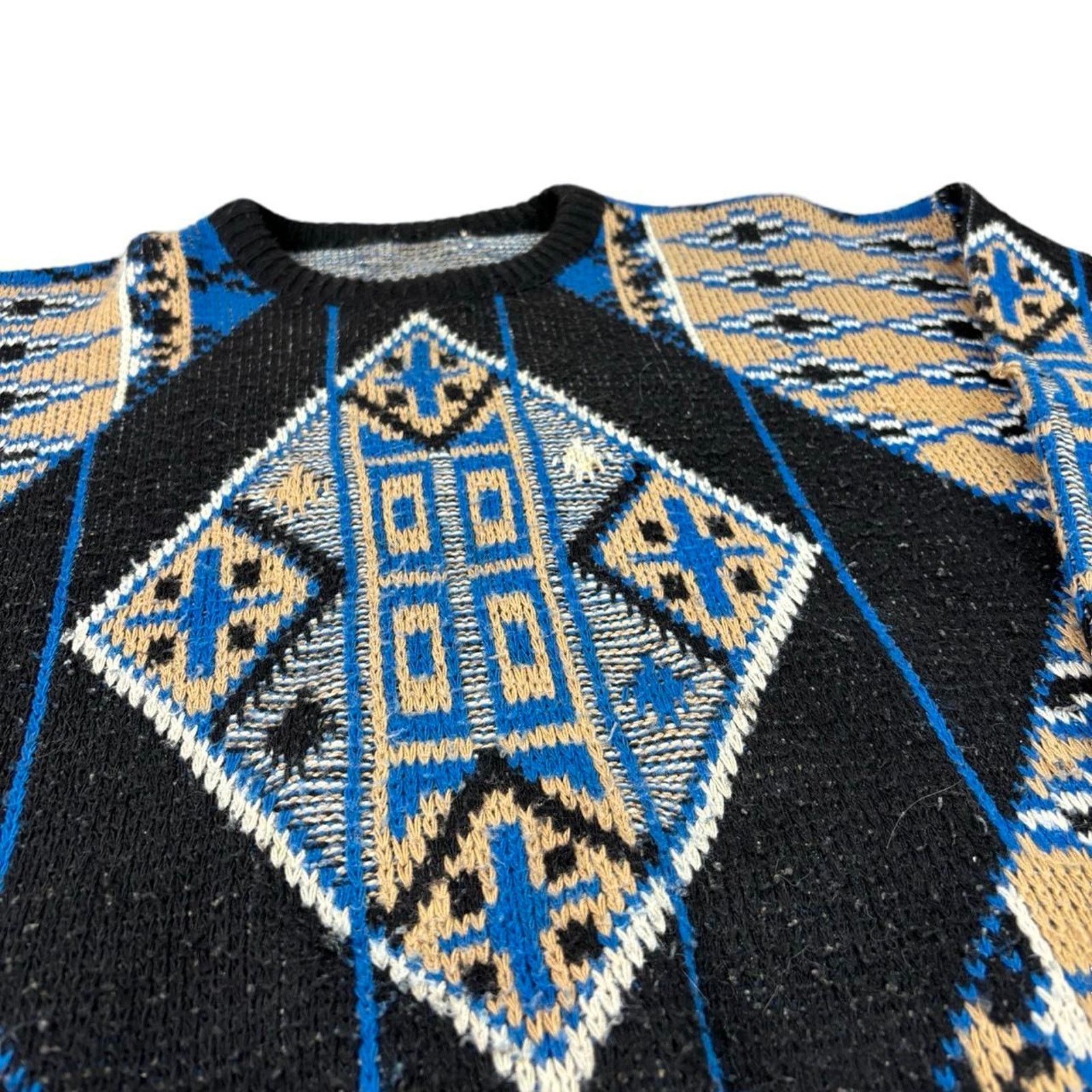 Carhartt Wip × Coogi × Vintage 90s Grandpa Eclectic Style Sweater Size US L / EU 52-54 / 3 - 2 Thumbnail