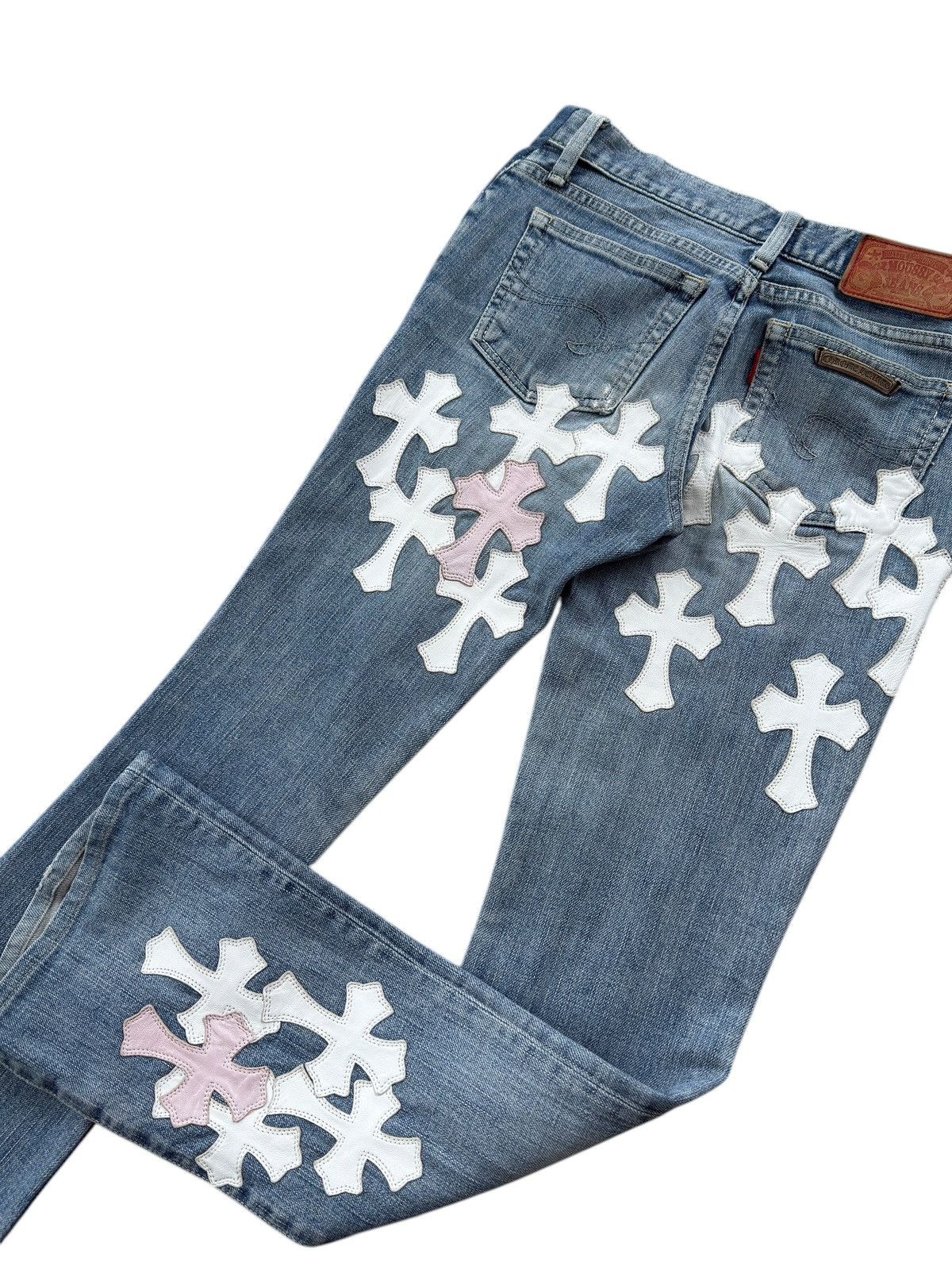 Chrome Hearts 1/1 Chrome Hearts Moussy Japanese Denim Cross Jeans Size US 26 / EU 42 - 11 Thumbnail