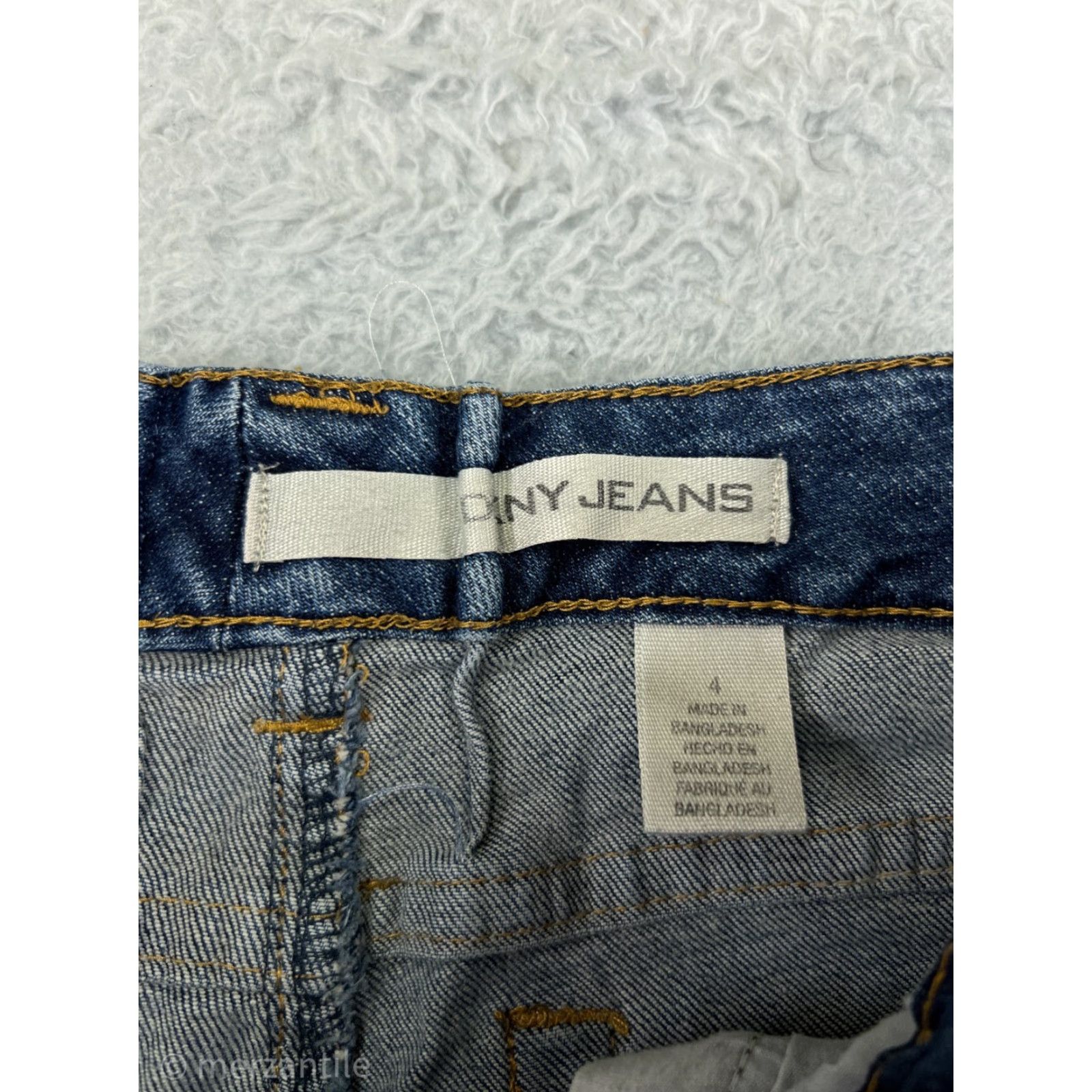 DKNY DKNY Jeans Womens 4 Denim Flared Stretch 5-Pocket 28in Inseam Blue Adult Regular Mid Rise Womens - 90s/Classic American Theme Size 27" / US 4 / IT 40 - 4 Thumbnail