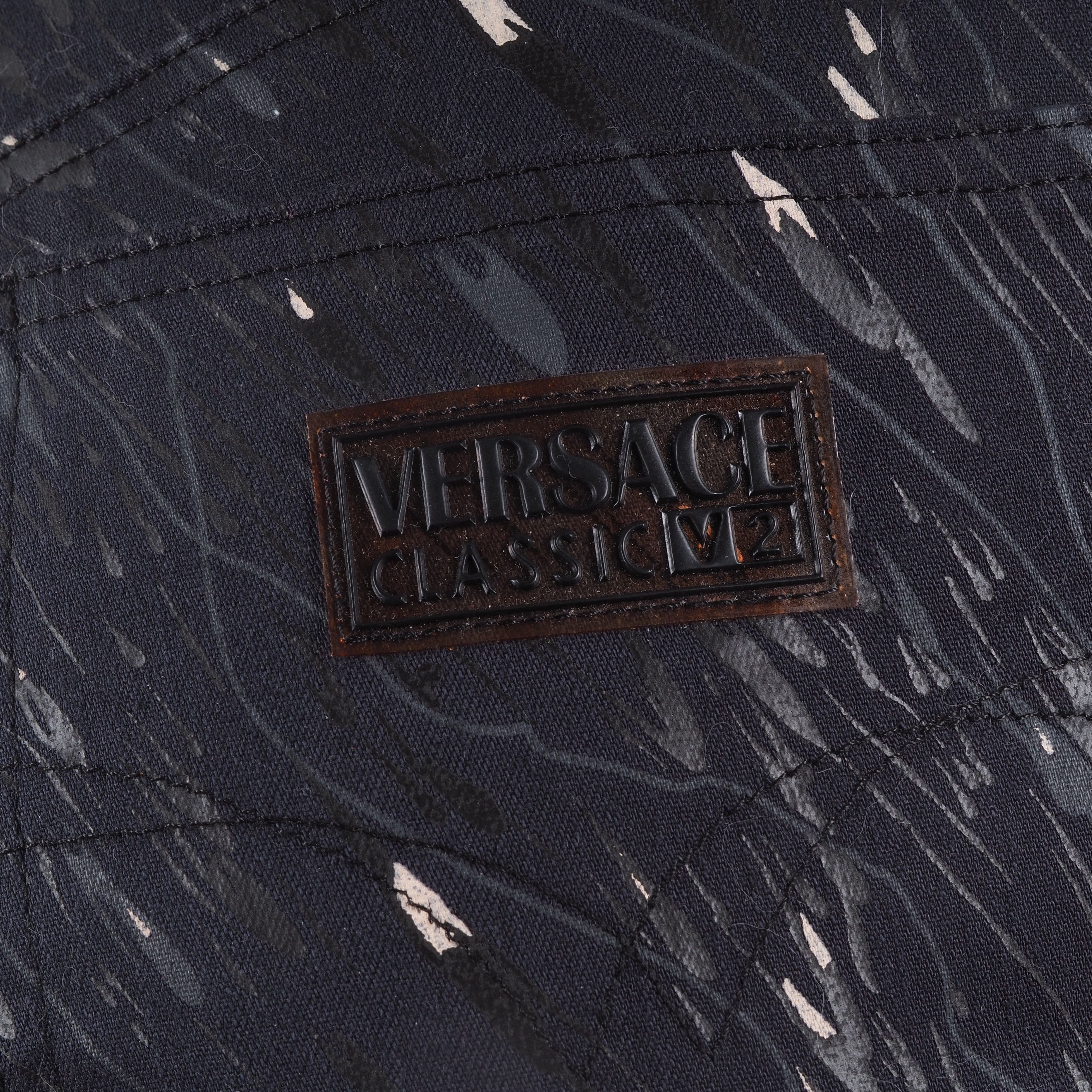 Versace × Vintage Versace Vintage Women's Painted Cropped Jeans Pants Size 28" / US 6 / IT 42 - 4 Thumbnail
