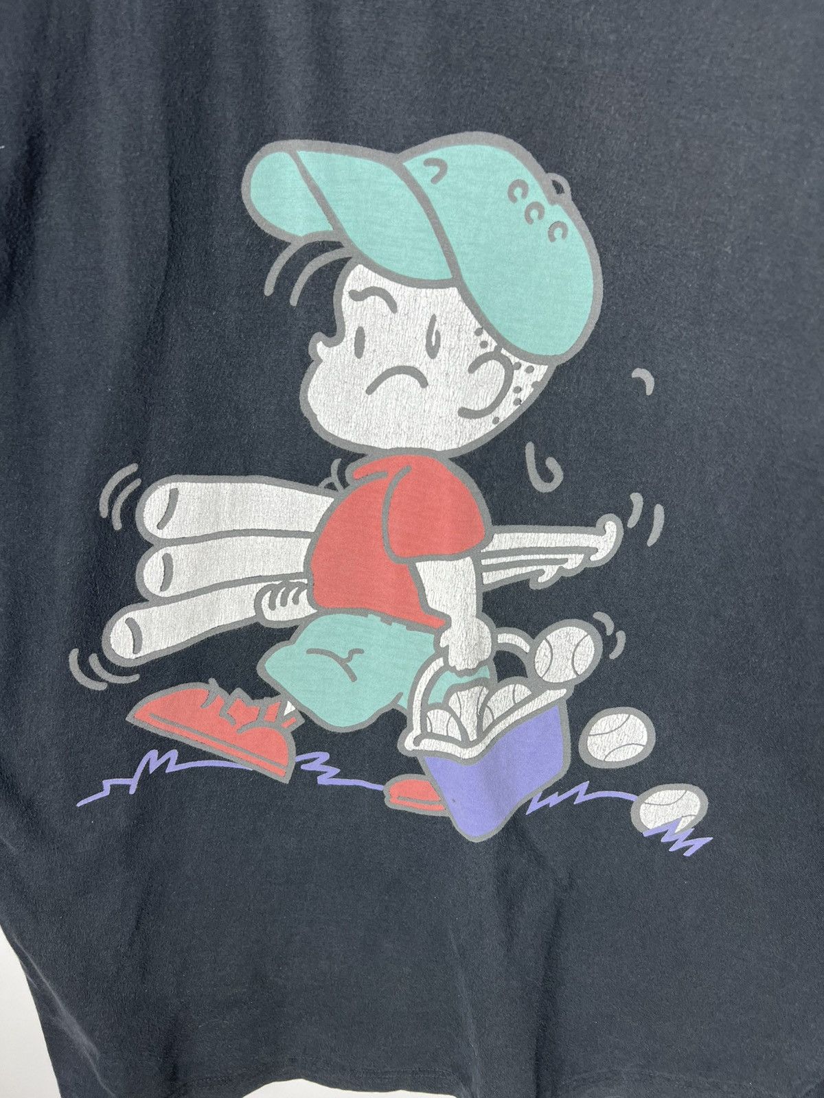 Vintage 90s Vintage Sportswear Streetwear Cartoon Baseball T-shirt Size US XL / EU 56 / 4 - 2 Thumbnail