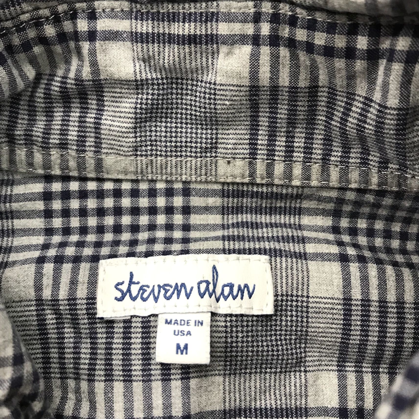 Steven Alan Steven Alan Shirt Mens Medium Gray Cotton Casual Button Long Sleeve Designer Size US M / EU 48-50 / 2 - 3 Thumbnail