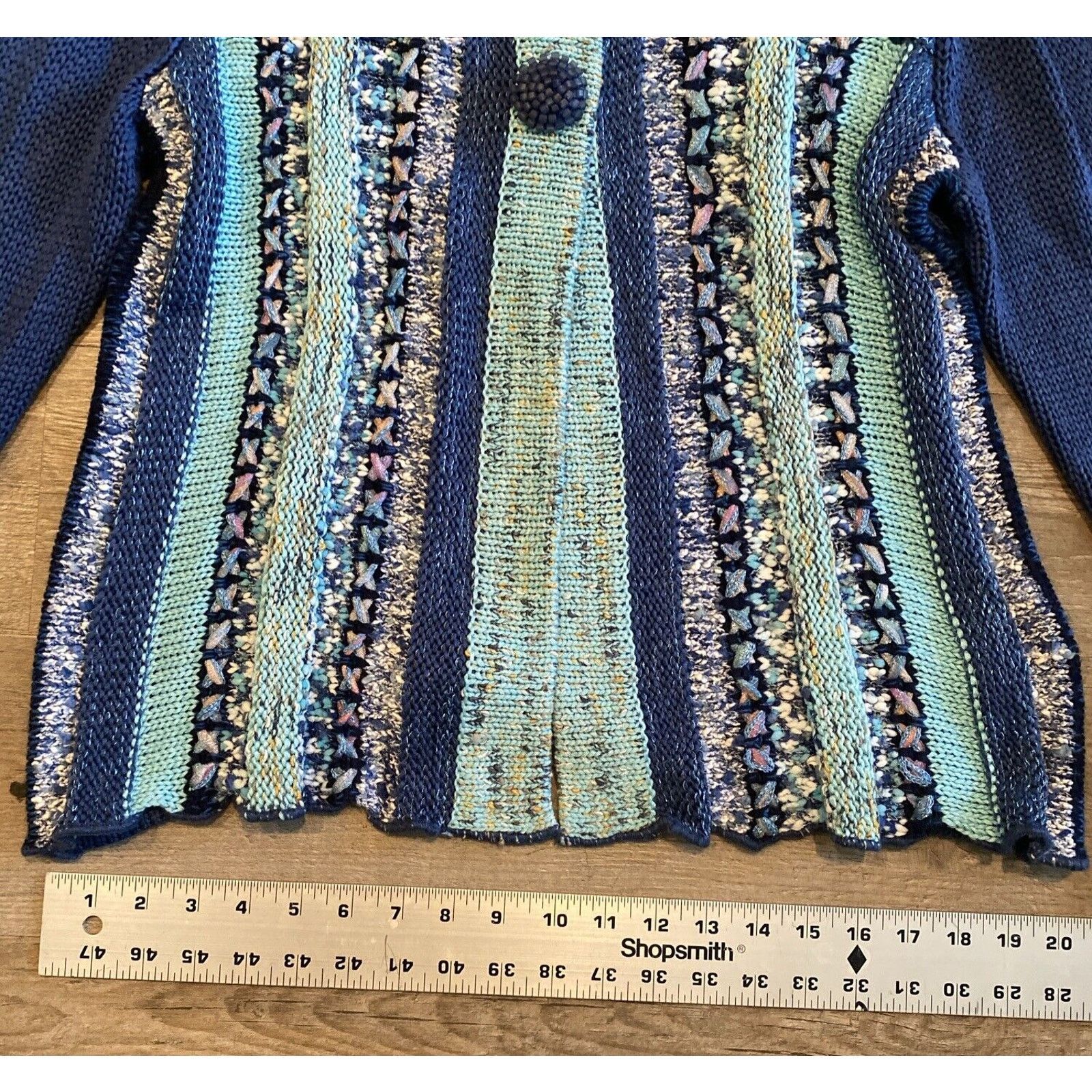 Parkhurst Vtg Parkhurst Decorative Cardigan Sweater Cotton -LG Size L / US 10 / IT 46 - 7 Thumbnail