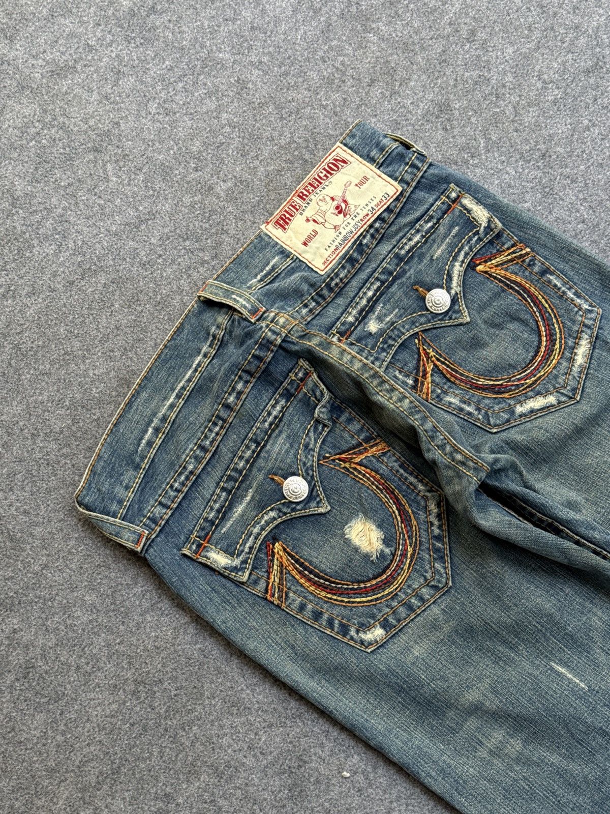 True Religion Vintage Y2k True Religion Jeans Size US 38 / EU 54 - 2 Thumbnail
