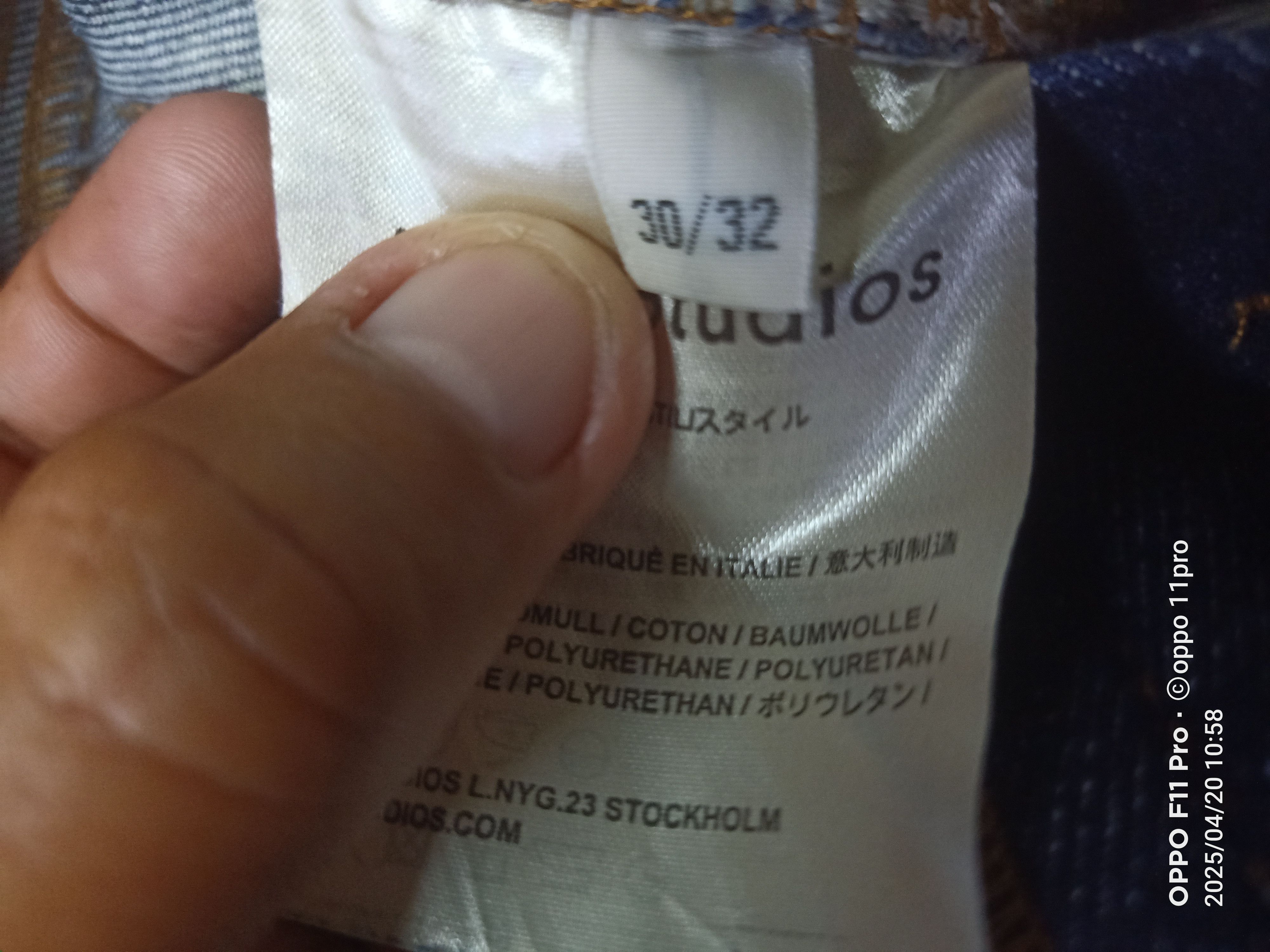 Acne Studios Ance Studio Max StR Raw Denim Size US 31 - 11 Thumbnail