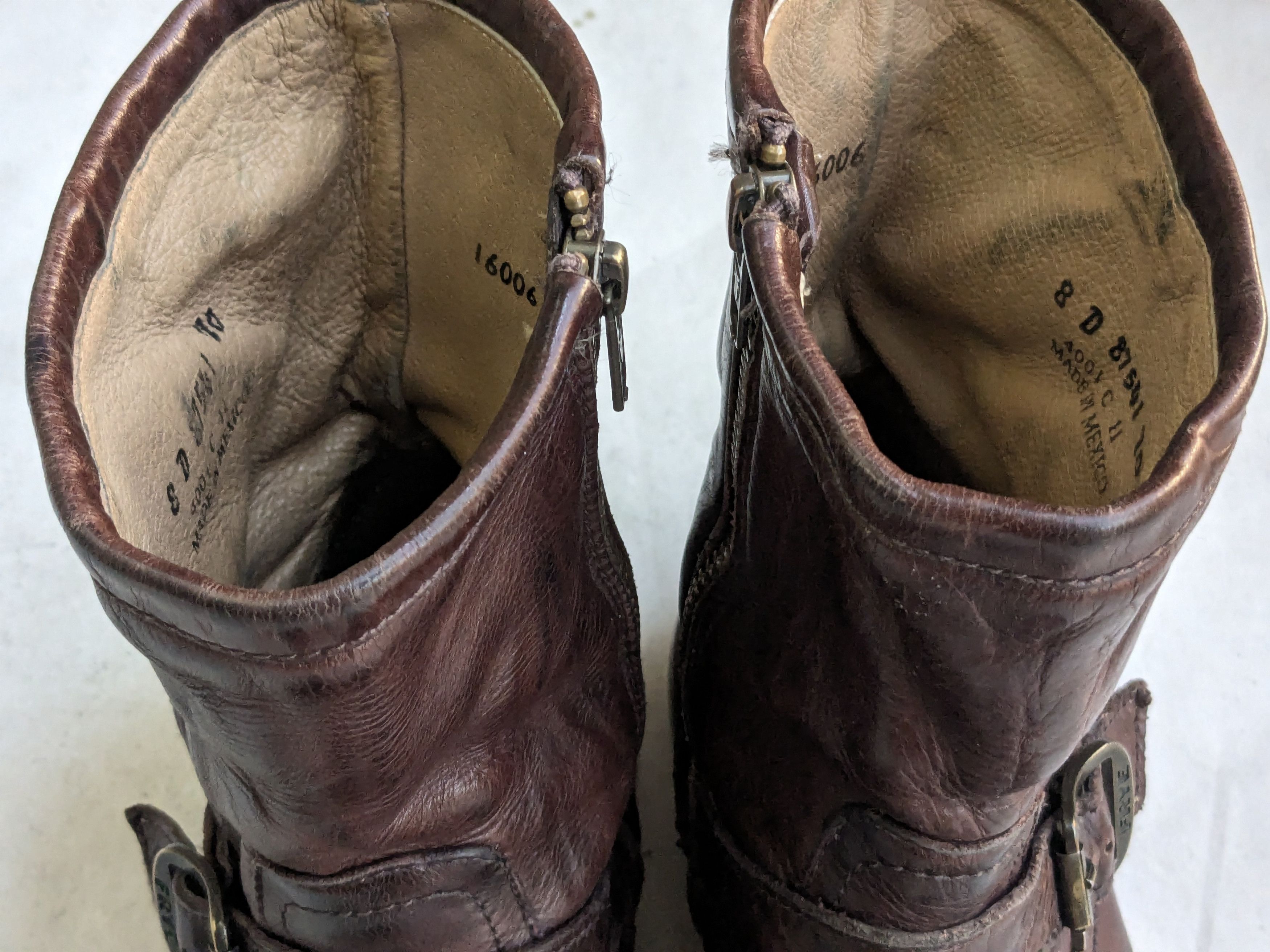 Frye Frye Engineer Boots Brown Leather 8 D Motorcycle Biker Size US 8 / EU 41 - 4 Thumbnail