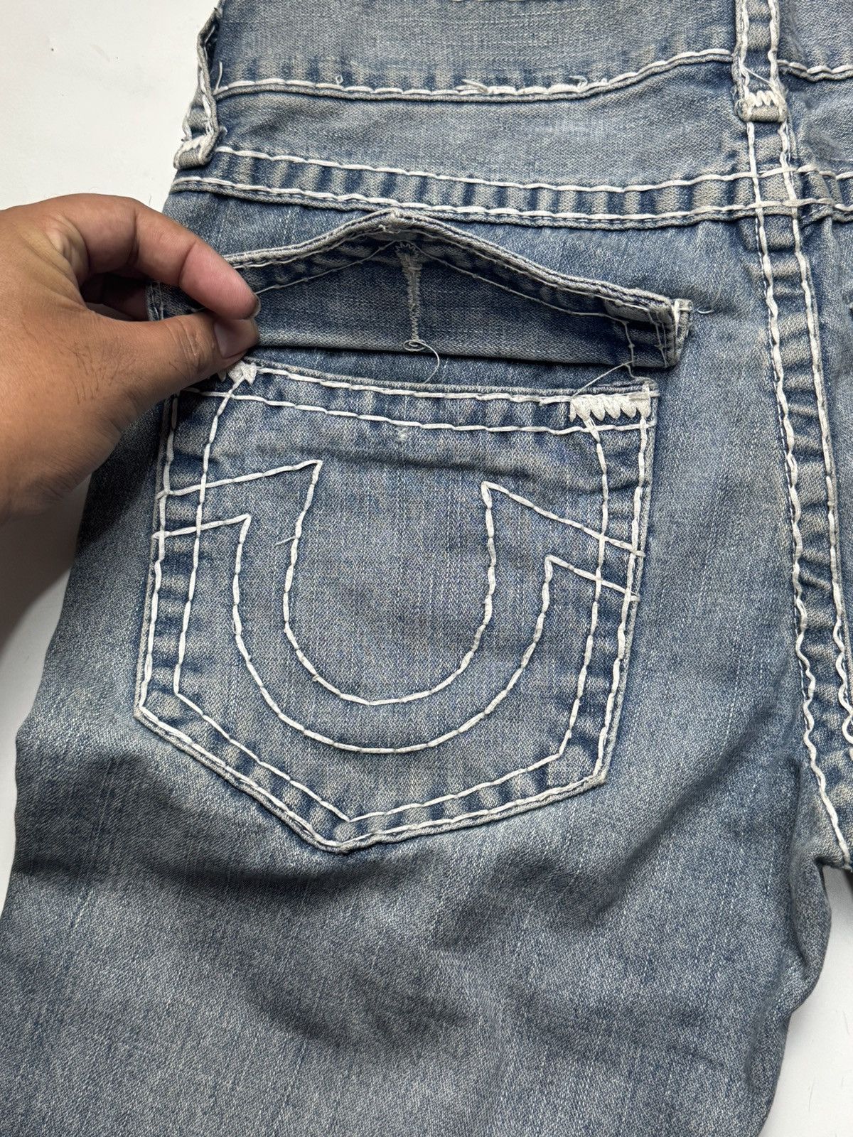 If Six Was Nine × Japanese Brand × True Religion true religion flared distressed denim jeans Size US 30 / EU 46 - 6 Thumbnail