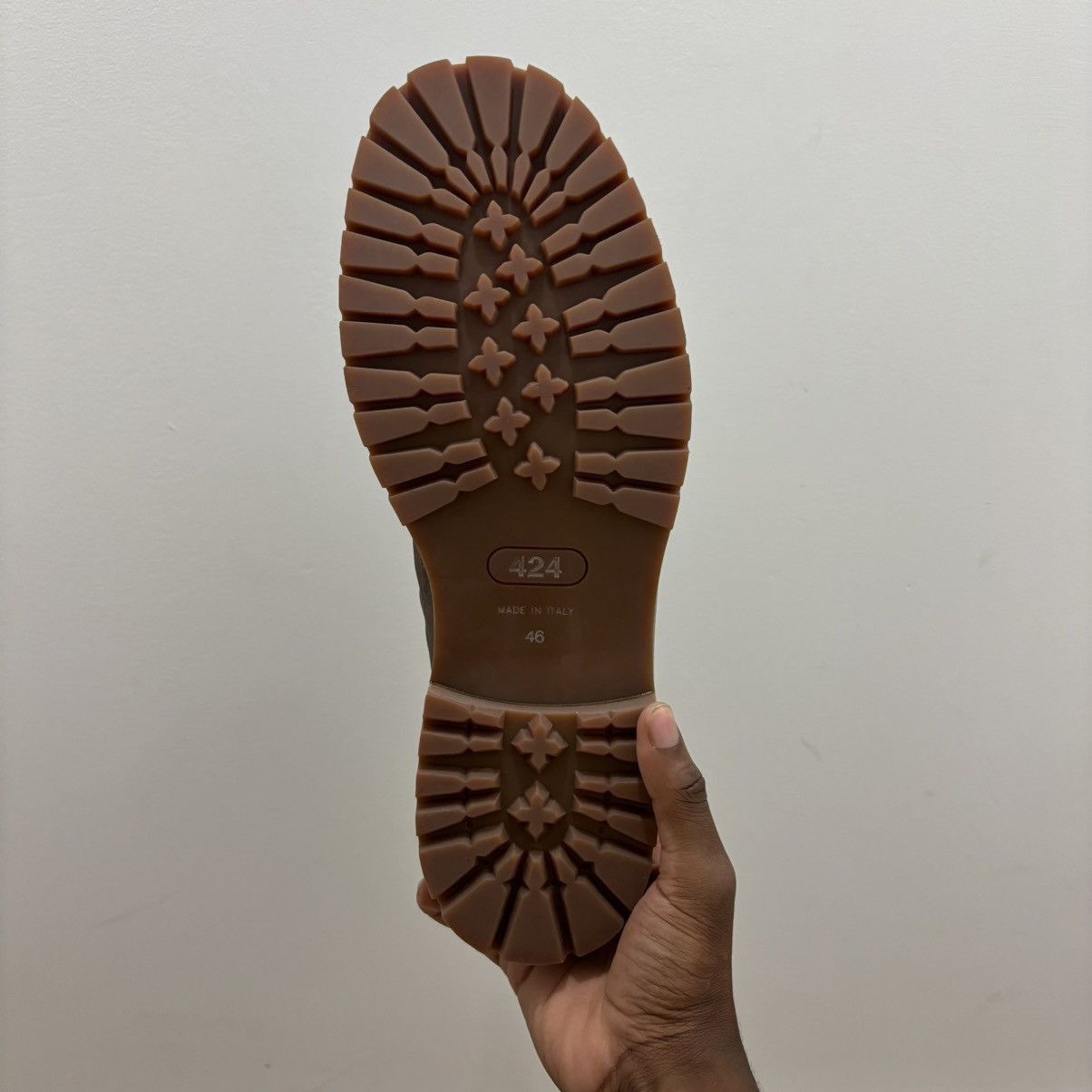 424 424 LACE-UP MARATHON BOOT IN DUSTY BROWN Size US 12 / EU 45 - 8 Thumbnail