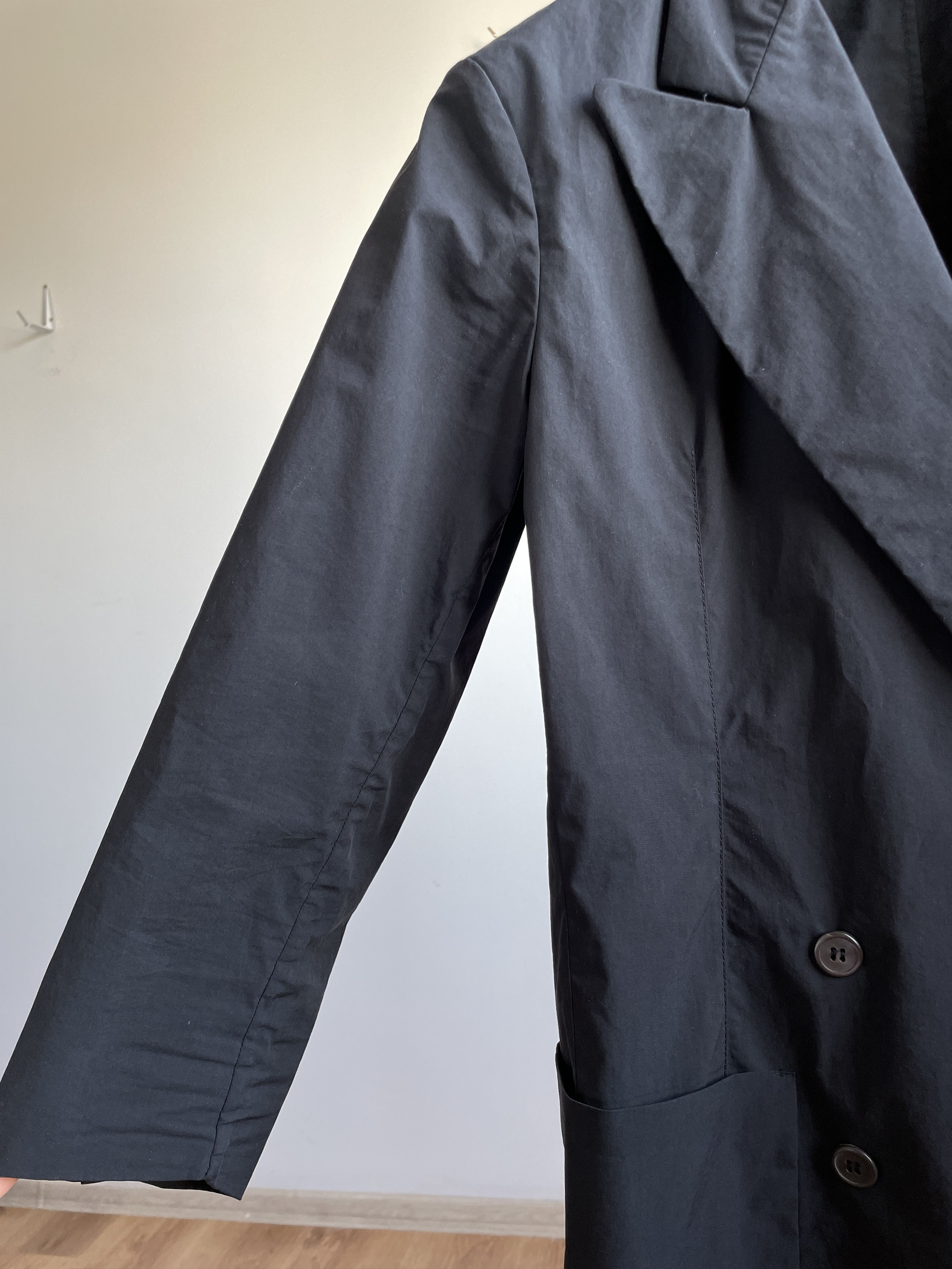 Miu Miu Miu Miu Womens 2008 Cotton Blend Black Lightweight Blazer Size M / US 6-8 / IT 42-44 - 6 Thumbnail