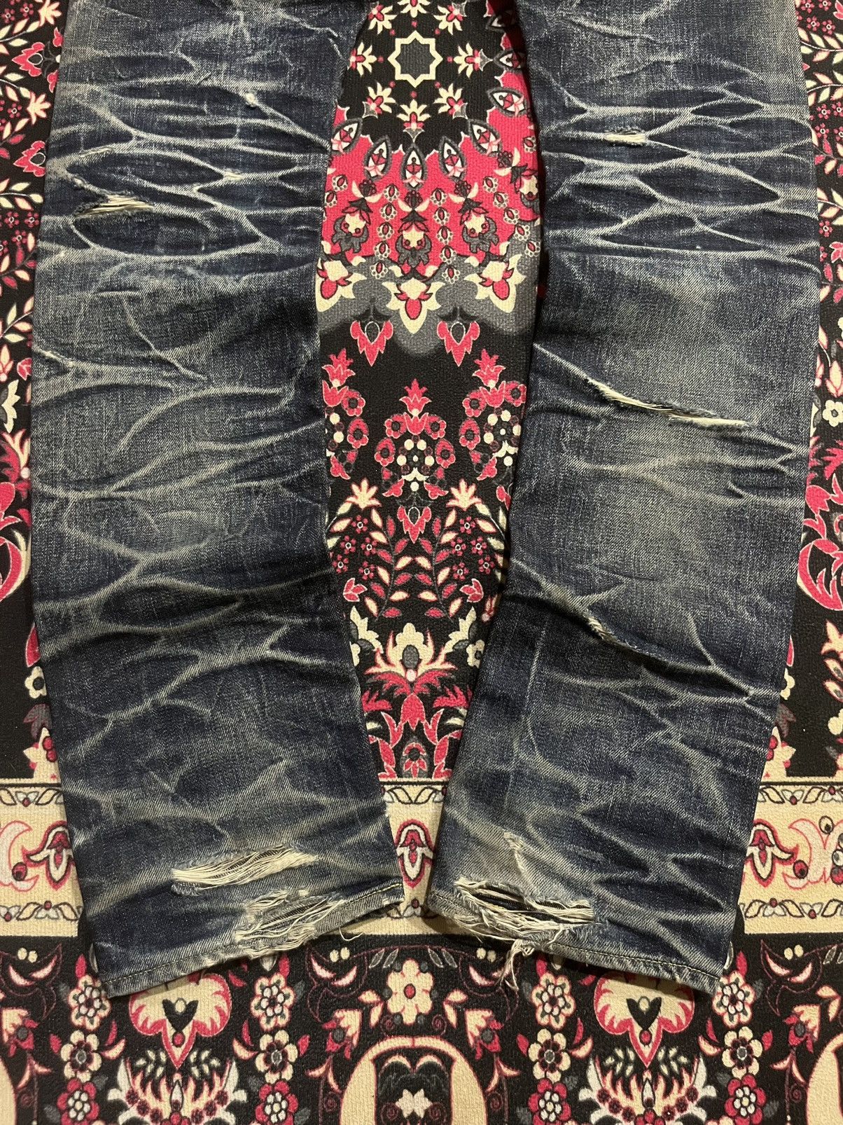 Japanese Brand ⚡️Insane⚡️Vintage Japanese DeeTA Heavy Whisker Selvedge Jeans Size US 30 / EU 46 - 14 Thumbnail