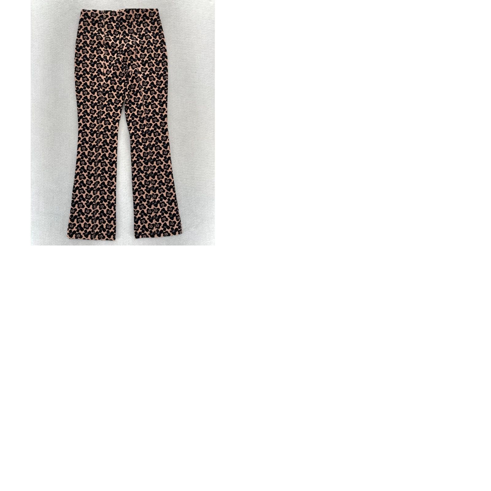 Vintage Maeve The Margot Kick Flare Crop Pants Women's XXS Pink Floral Pants Content: Floral, Bohemian, Hippie, Retro, Cropped, Elastic Waist Size 24" / US 00 / IT 34 - 9 Thumbnail