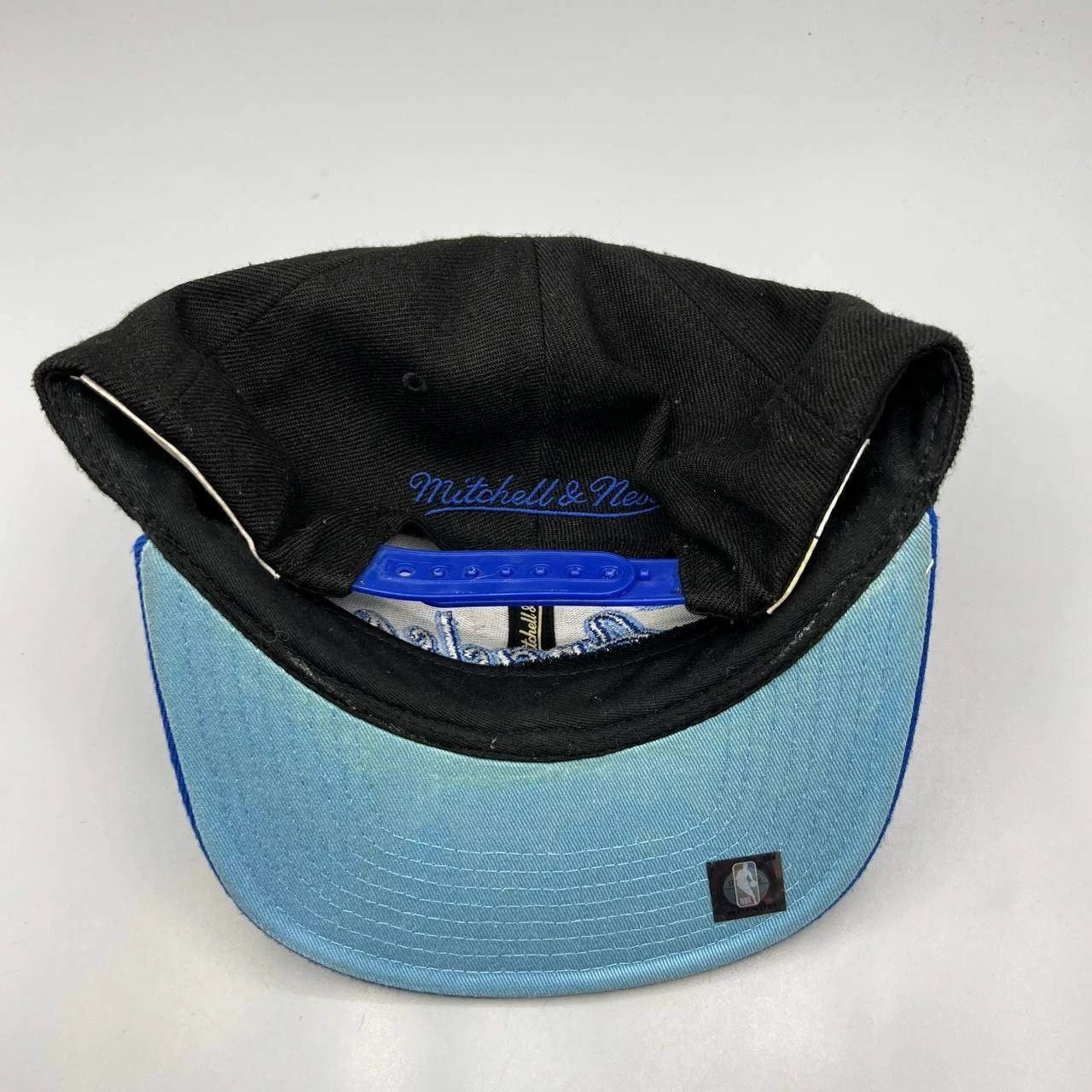 Mitchell & Ness Los Angeles Hat Men Blue Black Embroidered NBA Snap Back Cap Size ONE SIZE - 6 Thumbnail