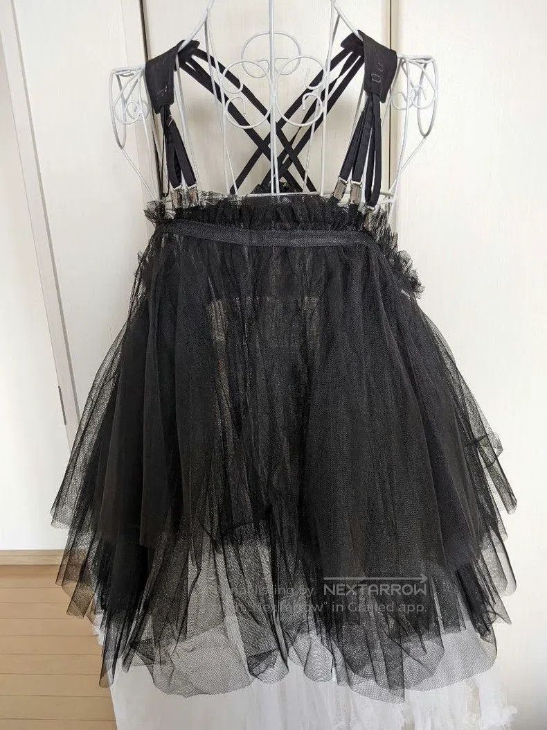 Comme des Garcons Comme Des Garcons Black retro tulle design backless skirt Size S / US 4 / IT 40 - 1 Thumbnail