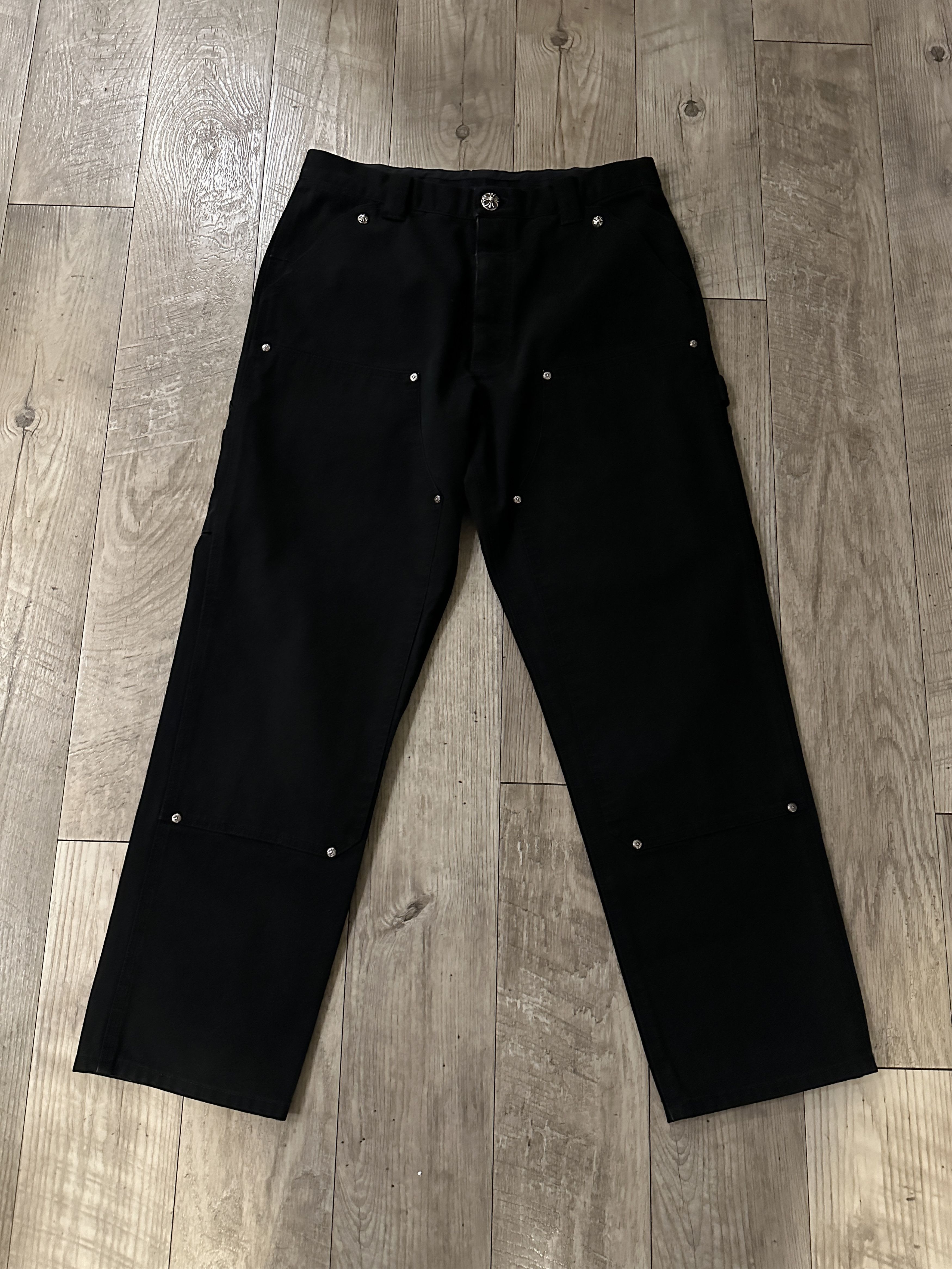 Image of Chrome Hearts Carpenter Pants in Black, Men's (Size 34)