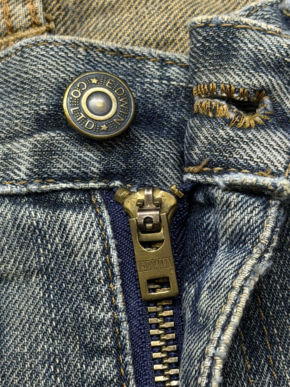 Edwin Vintage EDWIN 403 Japan Denim Jeans | Relaxed Straight | W34 Size US 34 / EU 50 - 10 Thumbnail