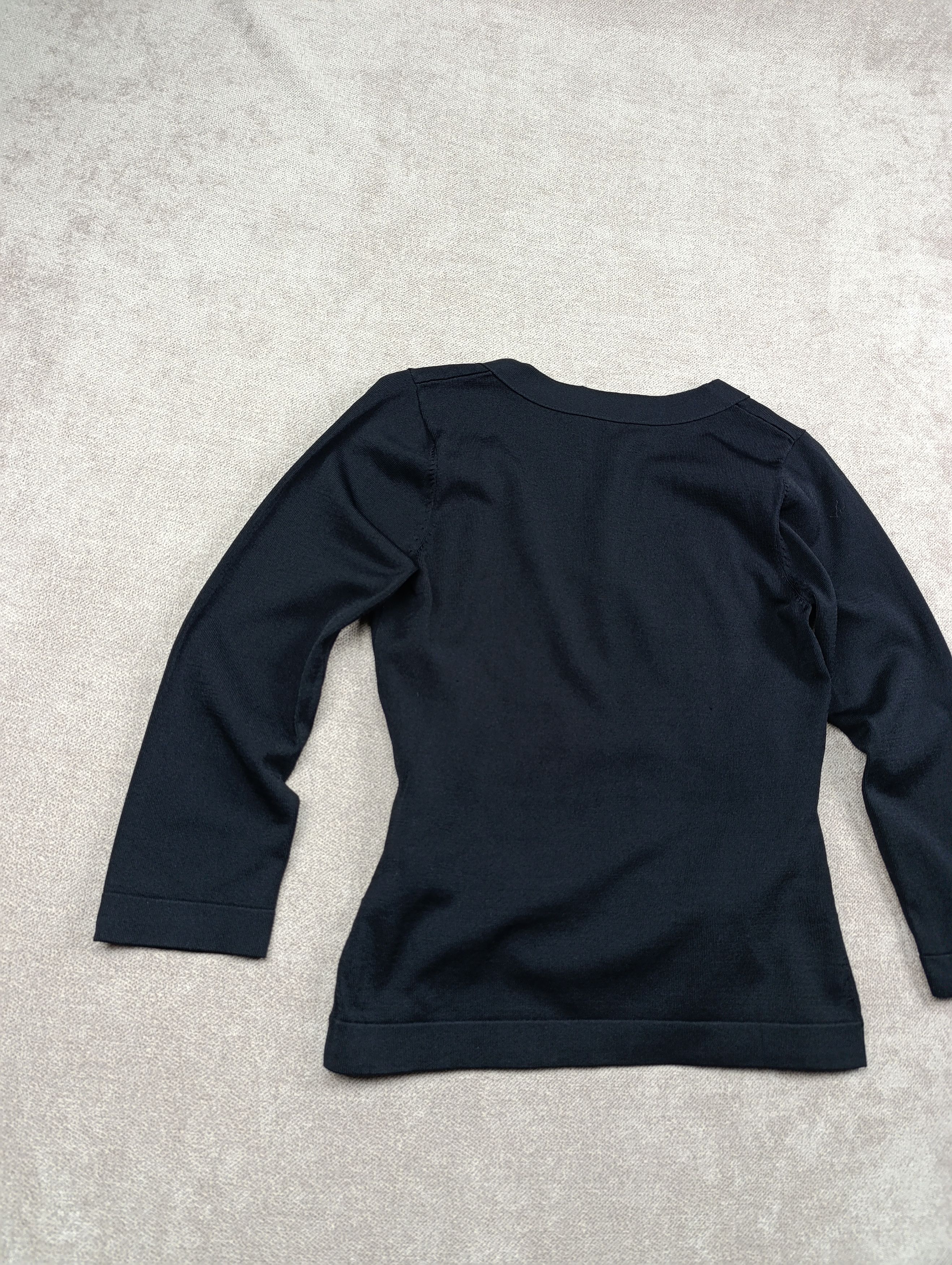 Versace VERSACE GIANNI WOMEN'S BLACK BLOUSE SWEATER Size XL / US 12-14 / IT 48-50 - 15 Thumbnail